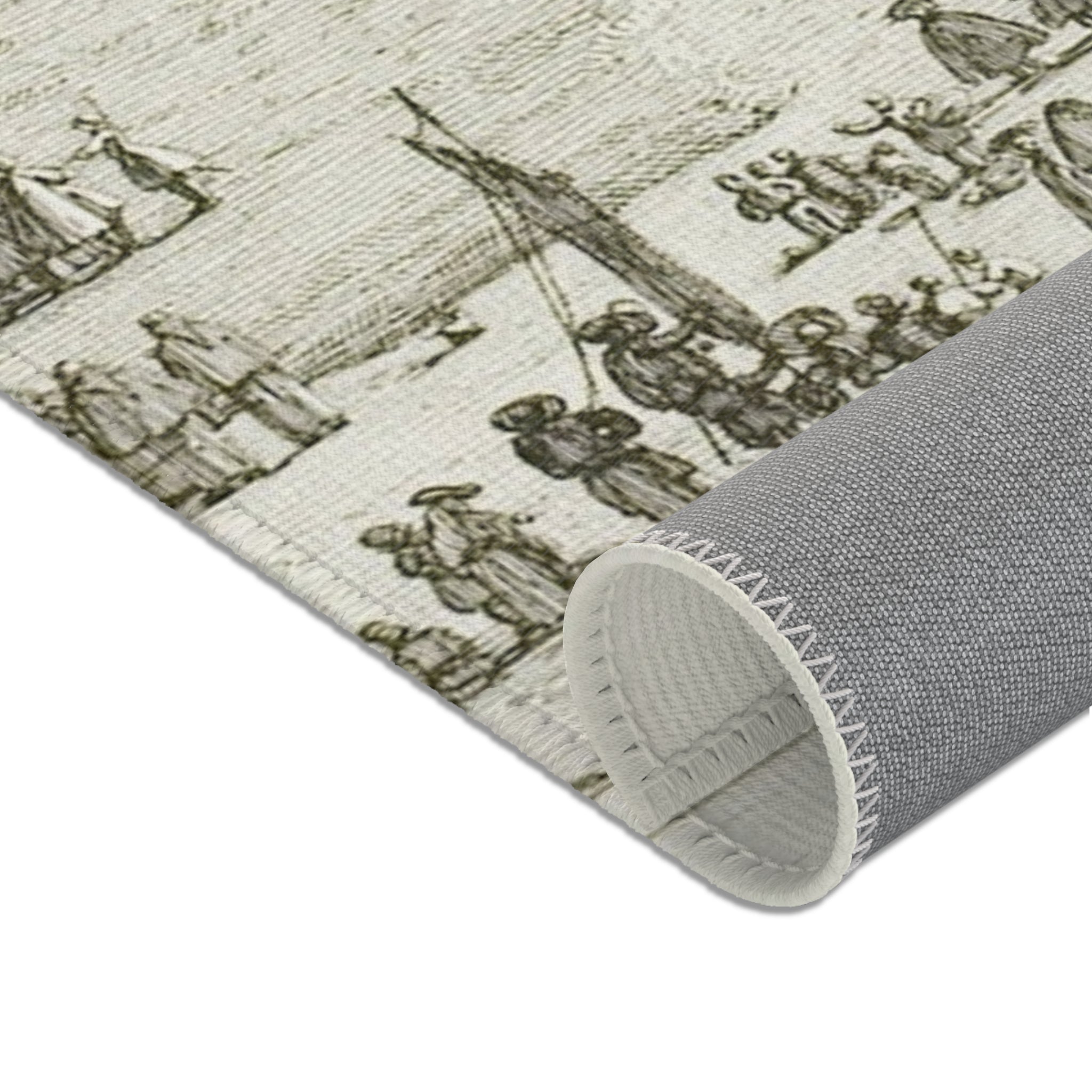 Canaletto - Prà della Valle, from Vedute | Area Rug
