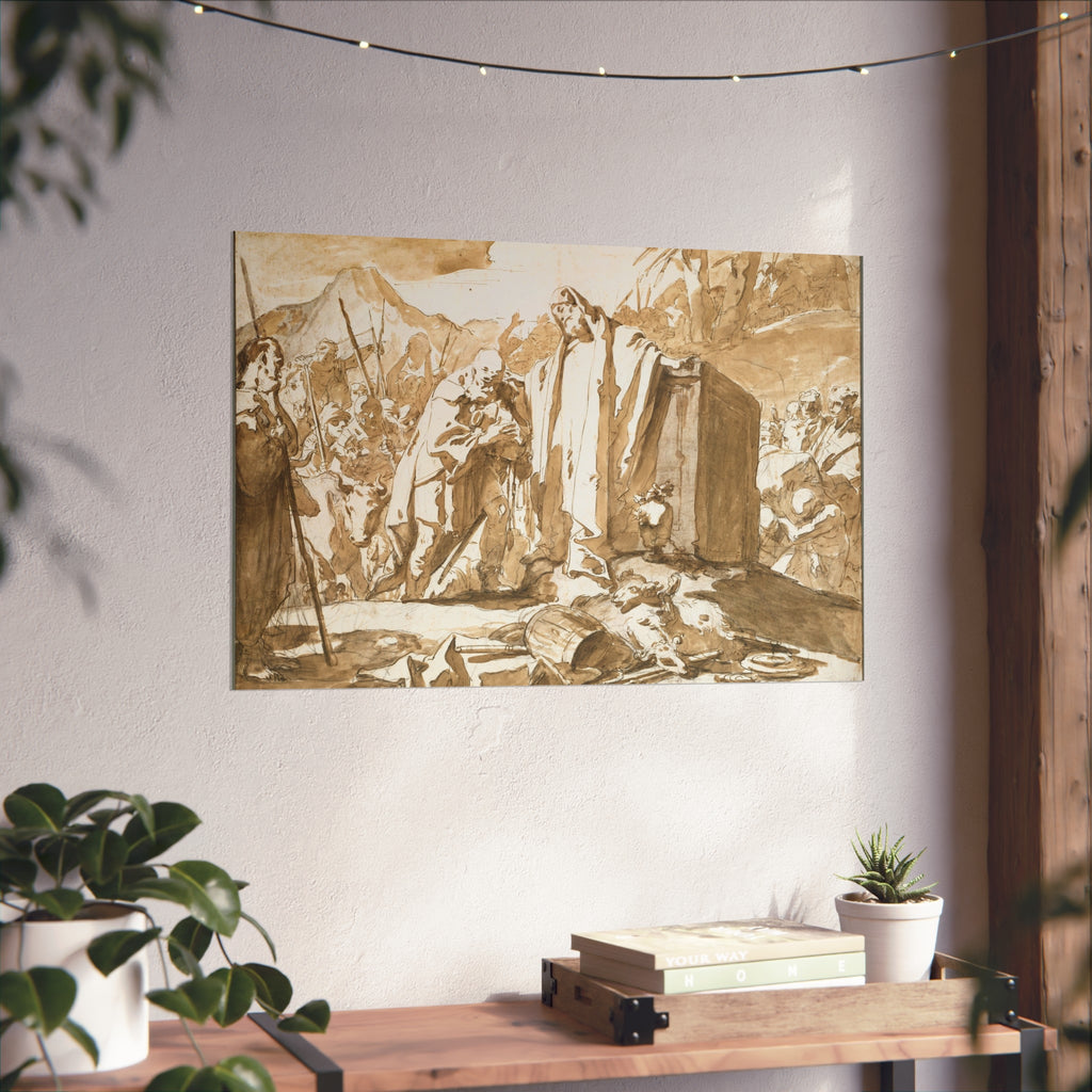 Giovanni Battista Tiepolo - The Meeting of Abraham and Melchizedek | Fine Art Poster