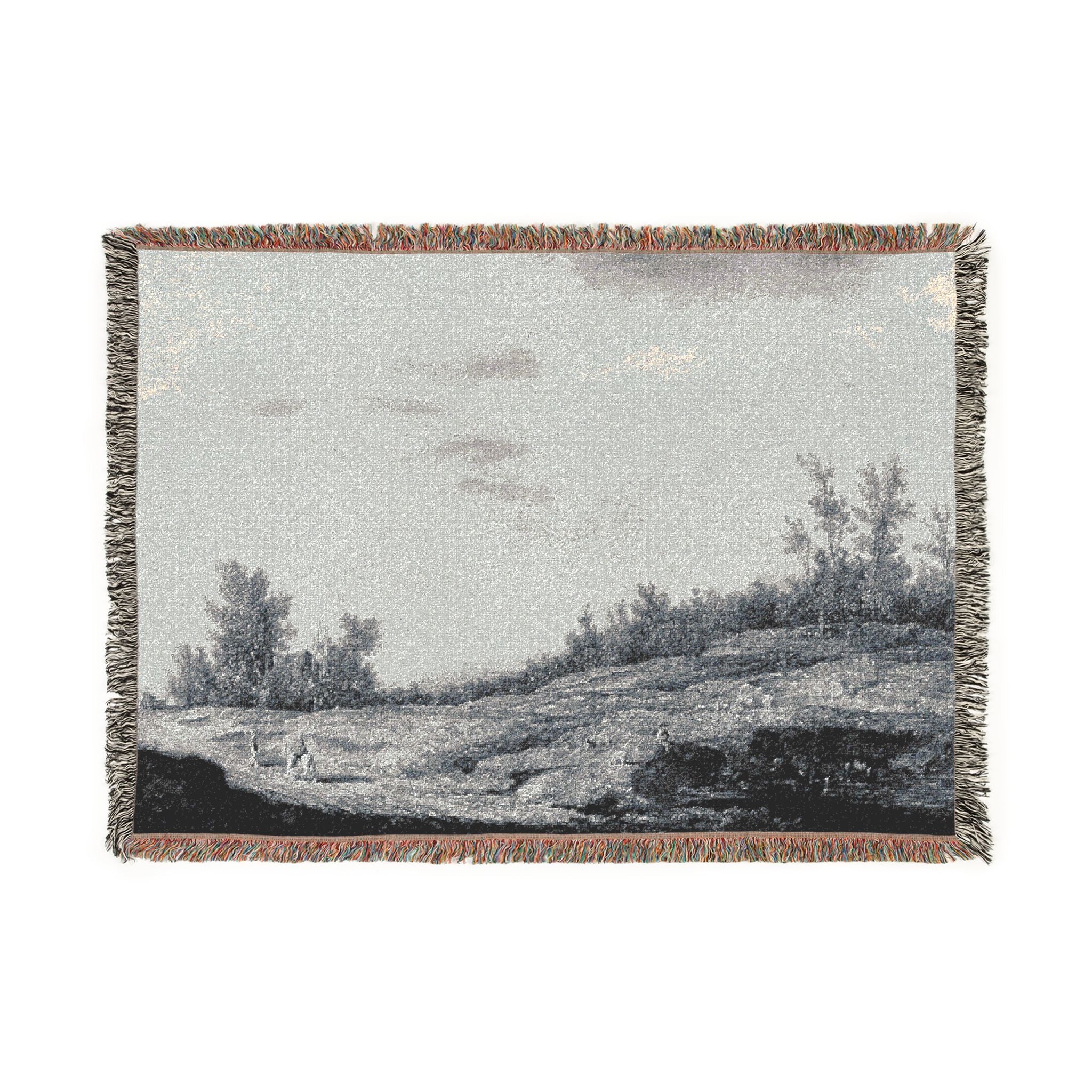 Aelbert Cuyp (1620 - 1691) - Spring landscape - 861G - Gemäldegalerie | Woven Tapestry Blanket