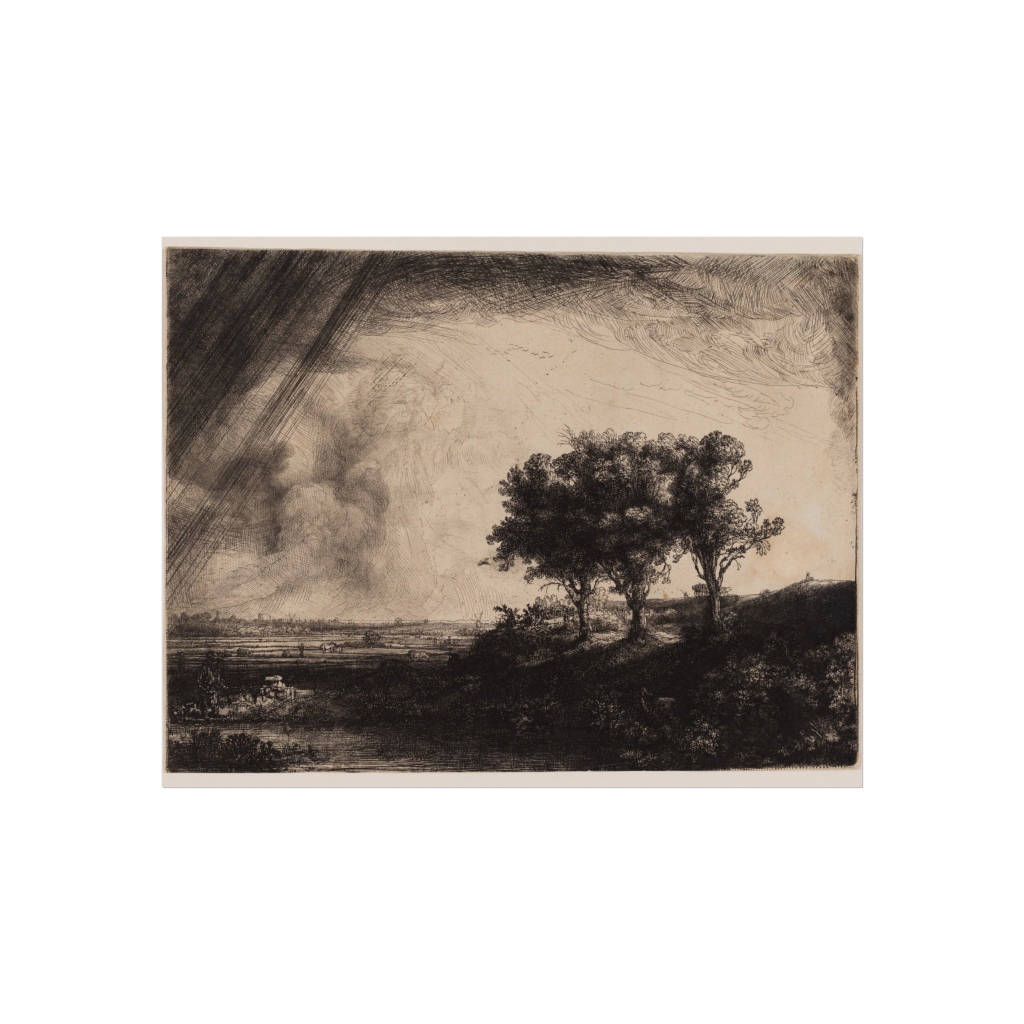 Rembrandt van Rijn - The Three Trees | Fine Art Poster