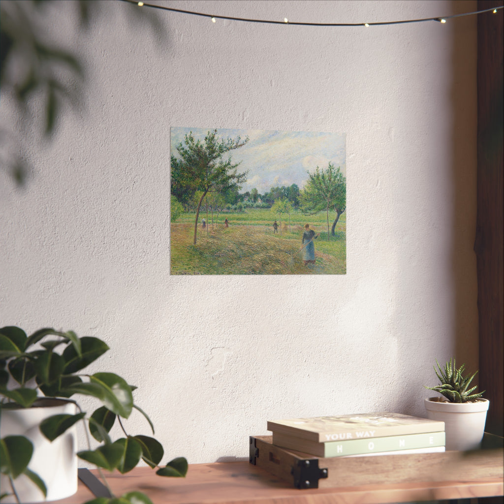 Camille Pissarro - Haymaking at Éragny | Fine Art Poster
