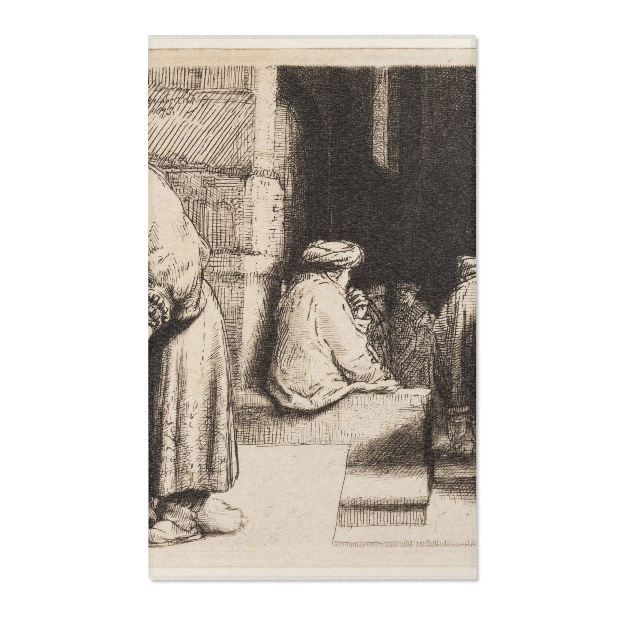Rembrandt van Rijn - Jews in the Synagogue | Area Rug