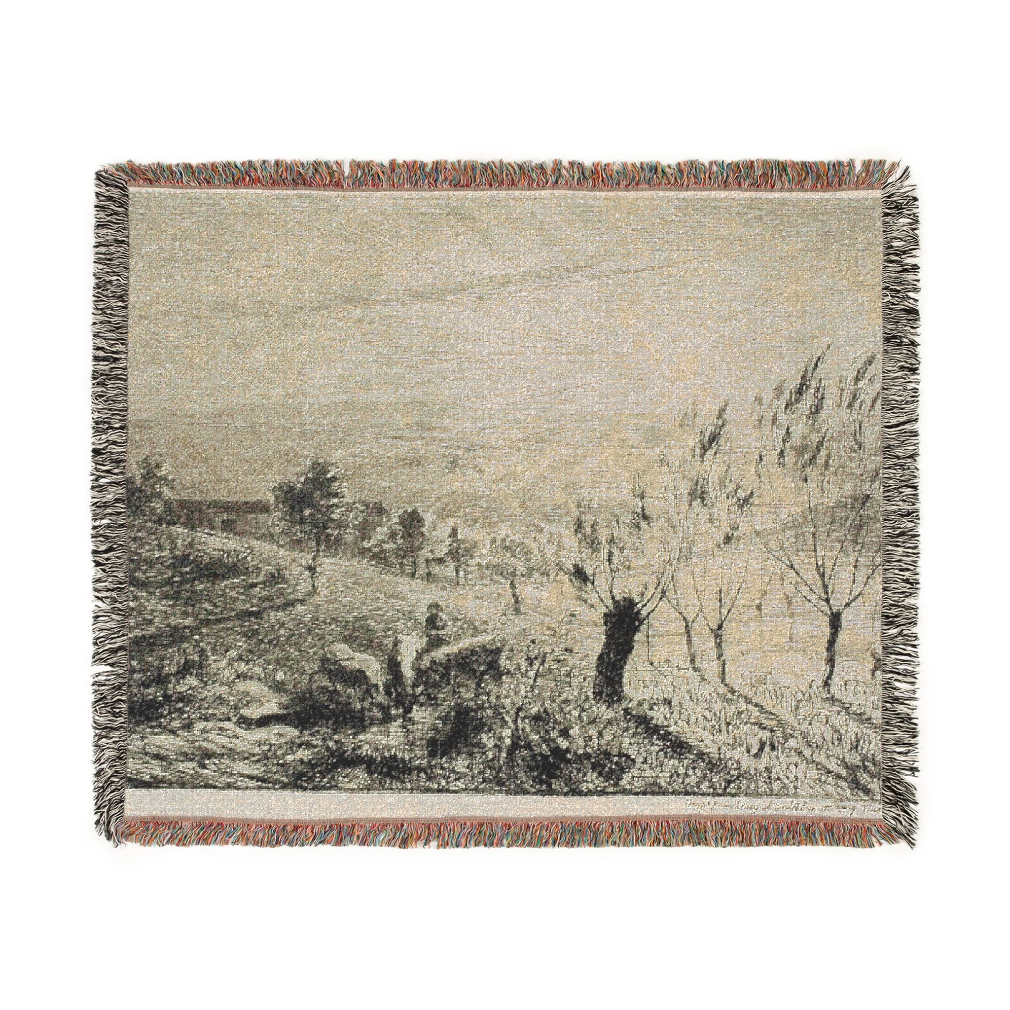Charles François Daubigny - Sunrise | Woven Tapestry Blanket