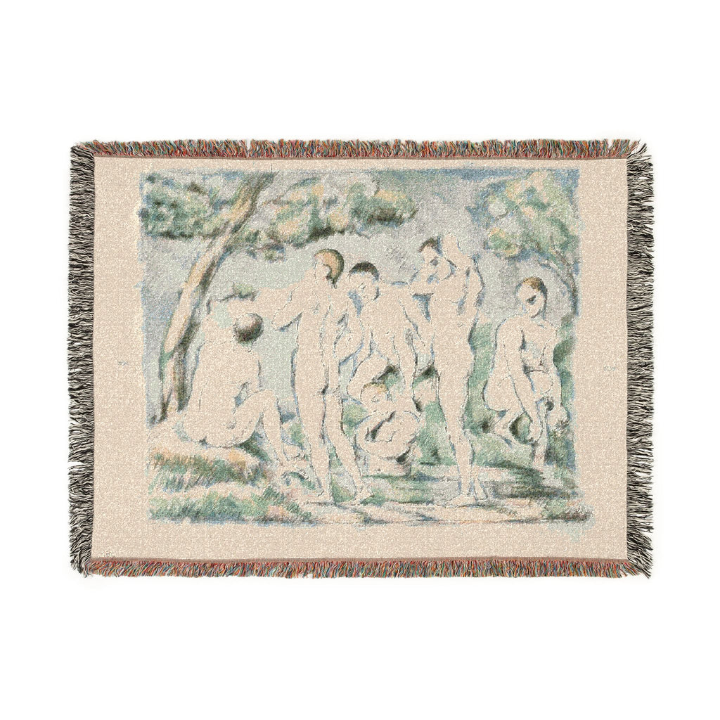 Paul Cezanne - Small Bathers | Woven Tapestry Blanket