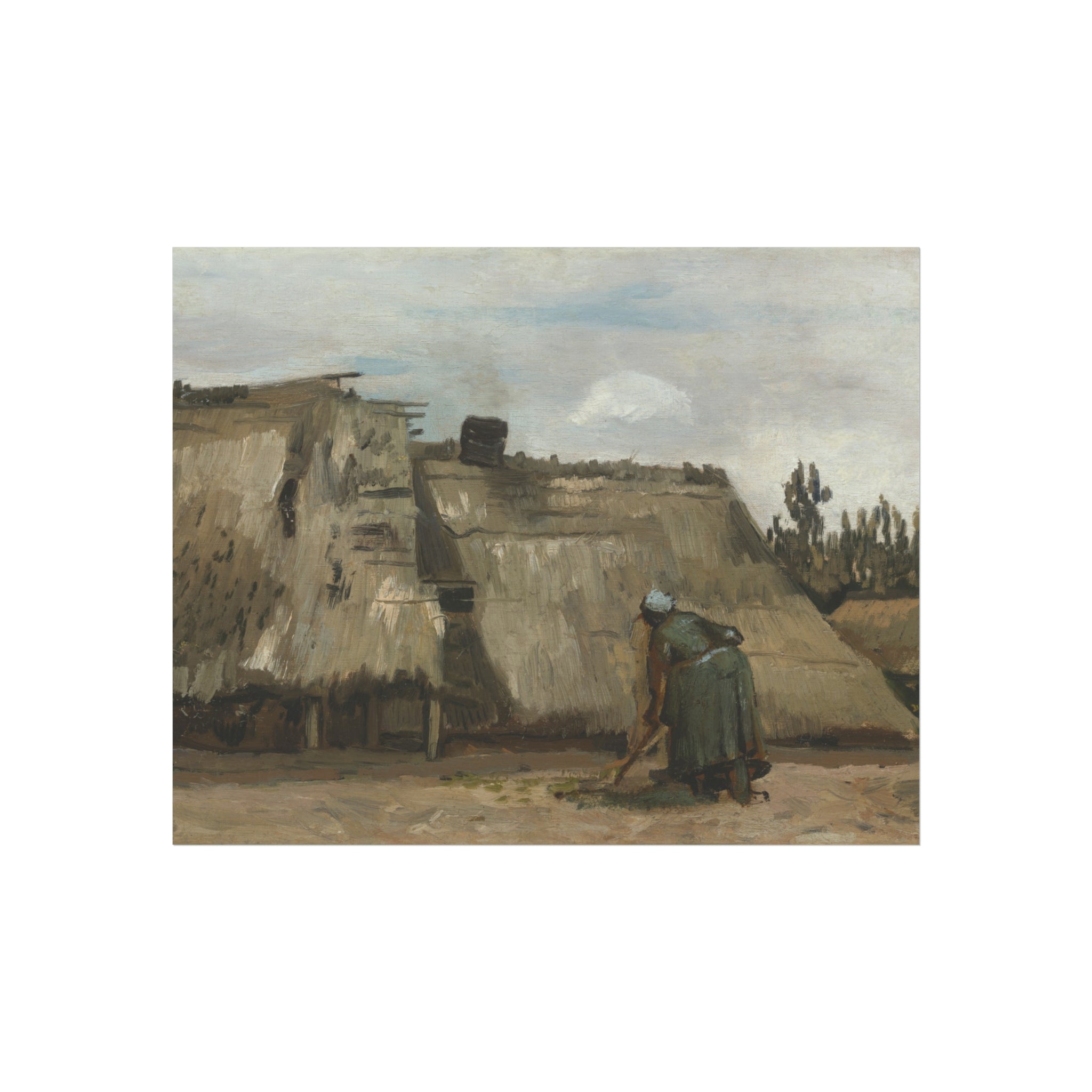 Vincent van Gogh - A Peasant Woman Digging | Fine Art Poster