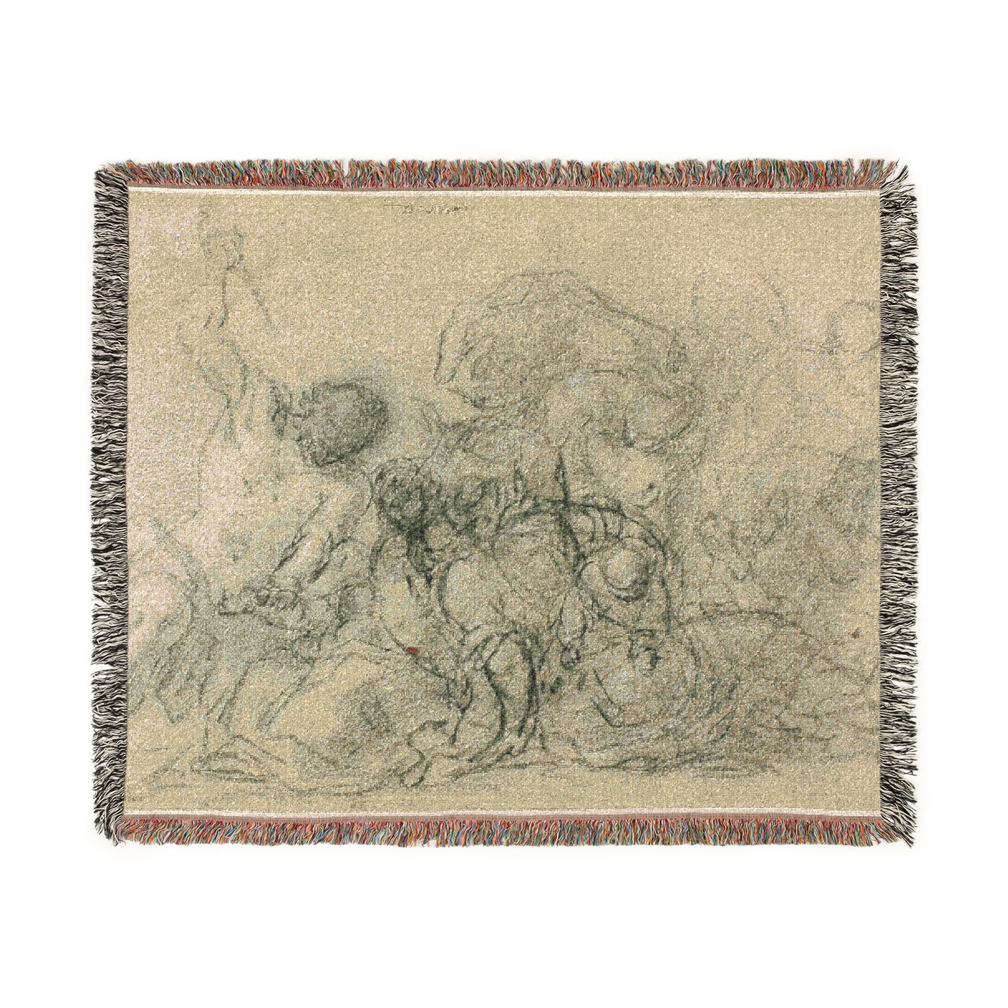 Circle of Titian - Massacre of the Innocents | Woven Tapestry Blanket