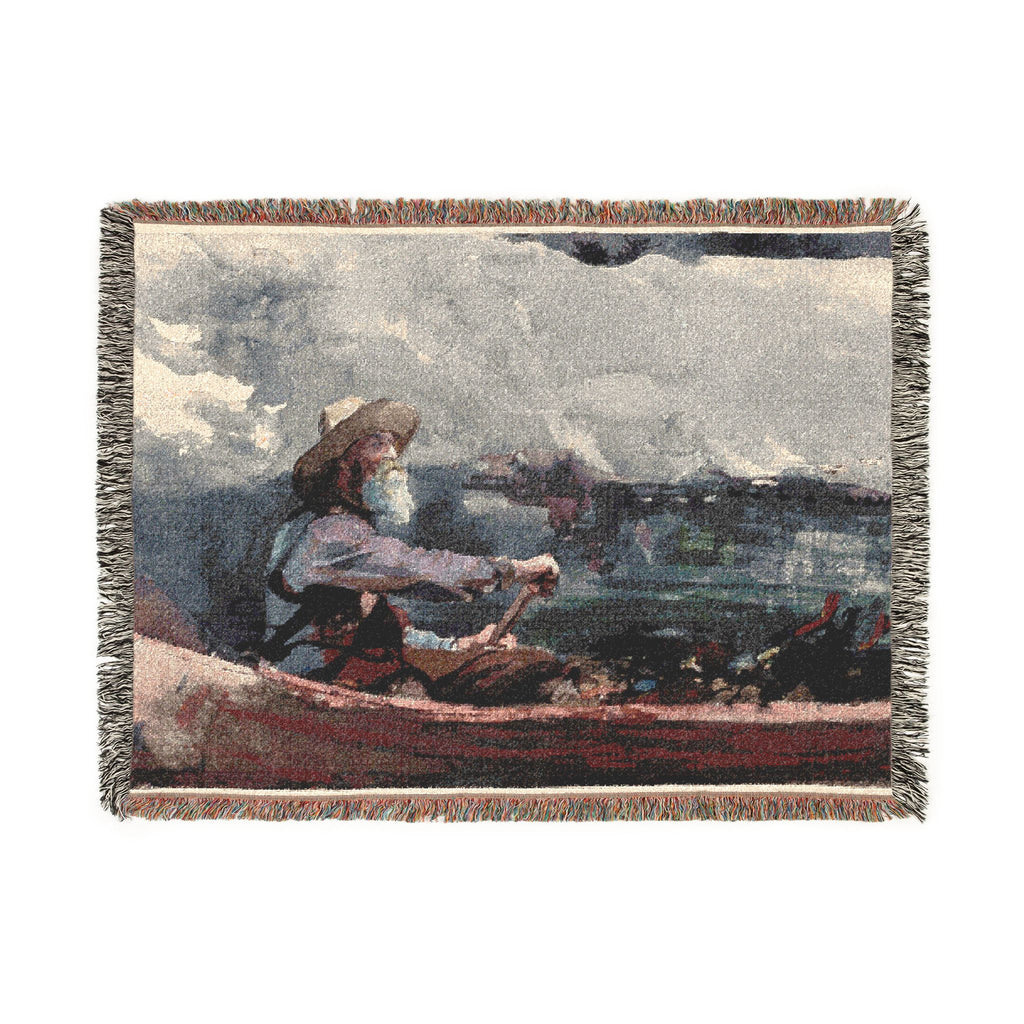 Winslow Homer - Adirondacks Guide | Woven Tapestry Blanket