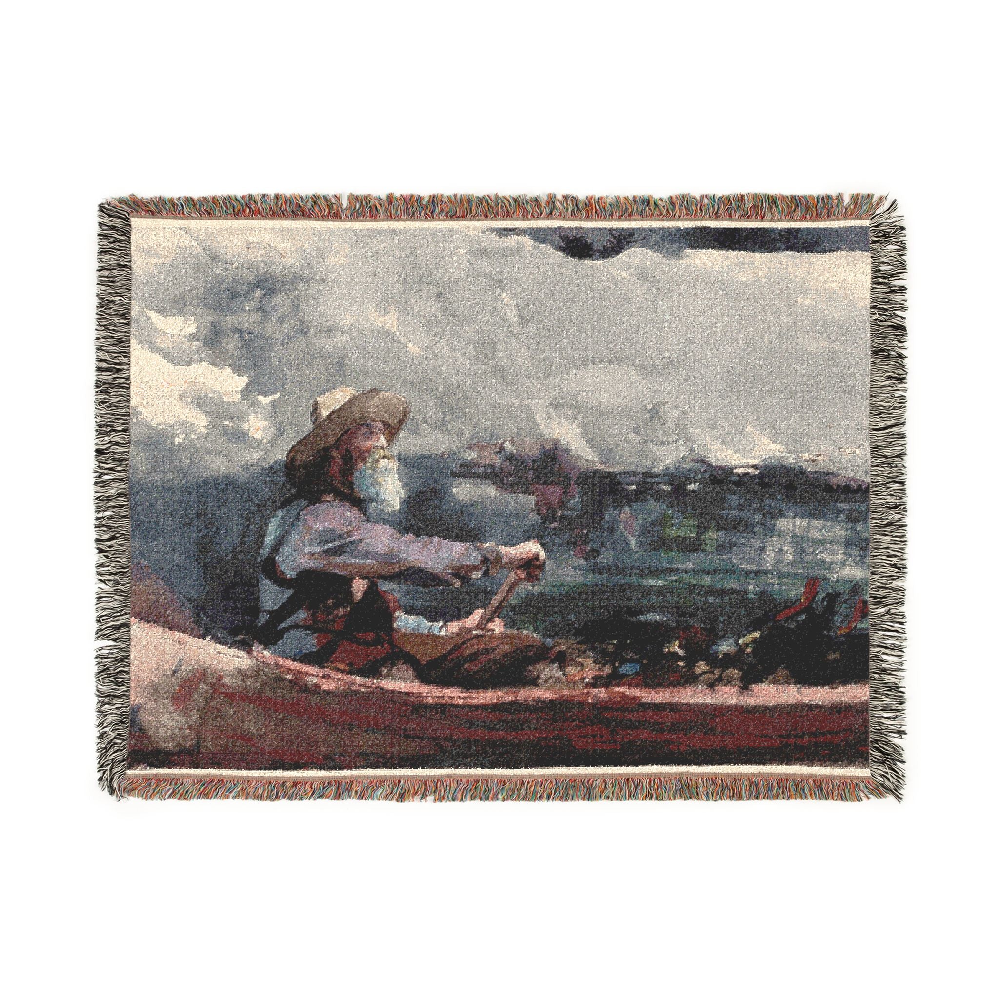 Winslow Homer - Adirondacks Guide | Woven Tapestry Blanket