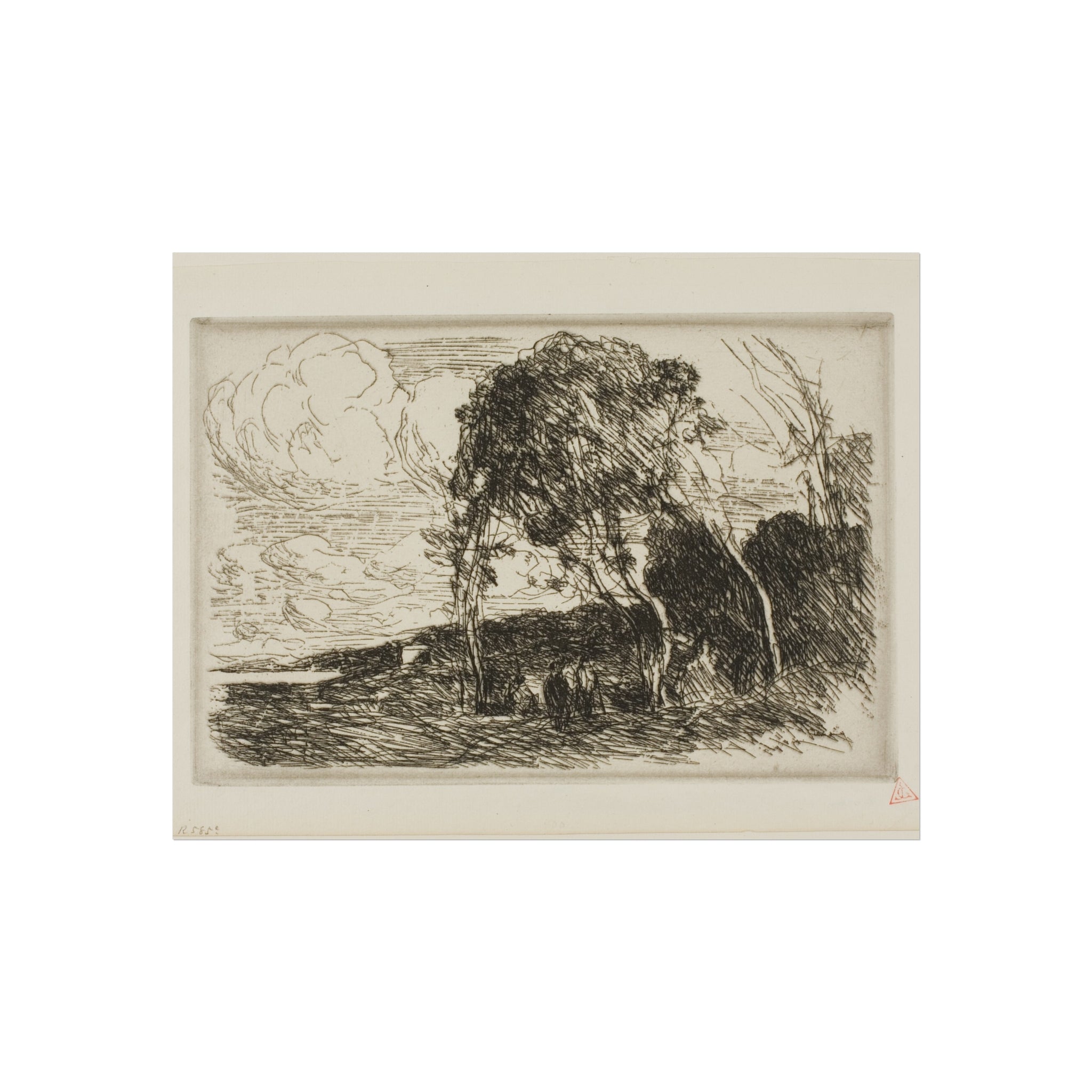 Jean Baptiste Camille Corot - Souvenir of the Fortifications of Douai | Fine Art Poster