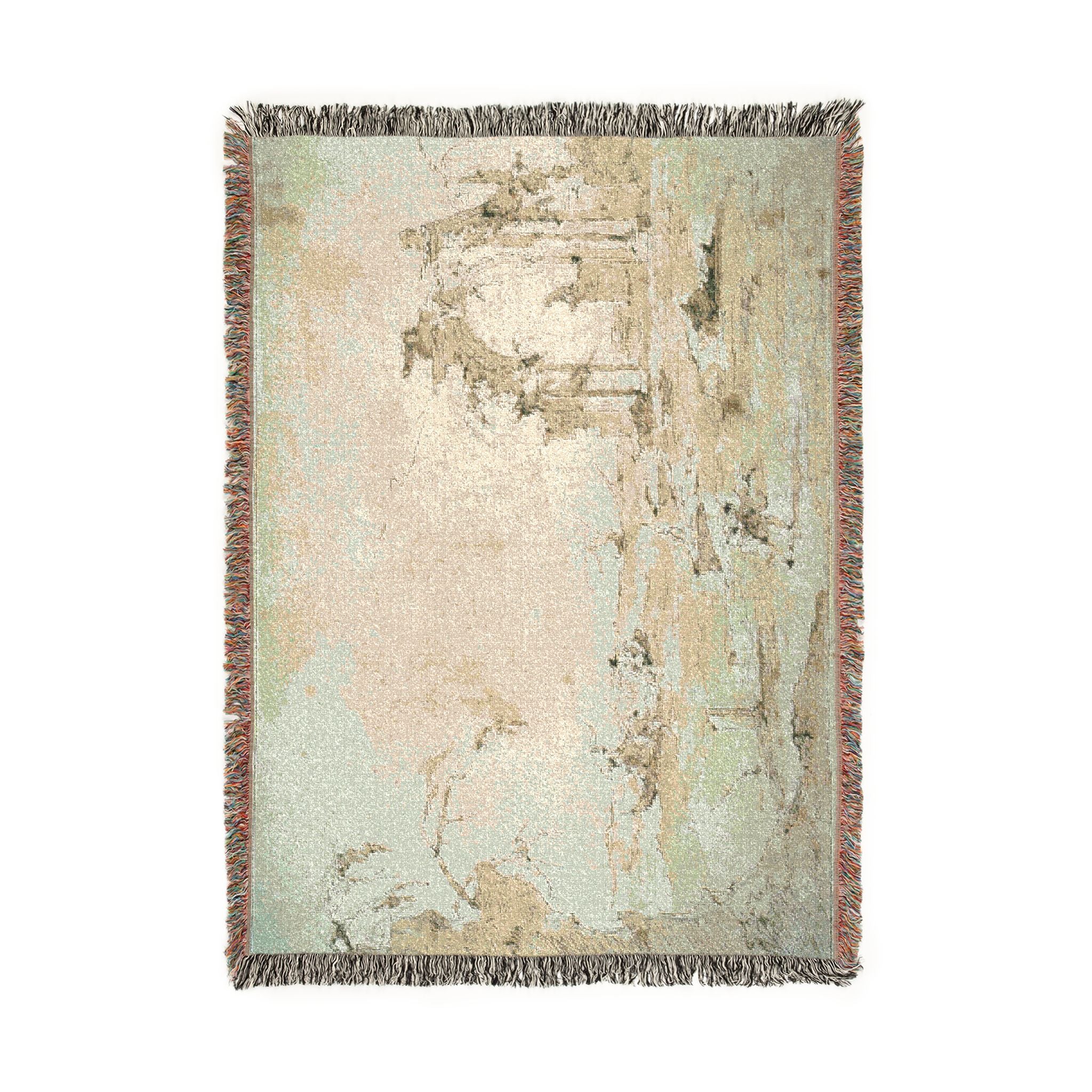 Francesco Guardi - Capriccio with a Squall on the Lagoon | Woven Tapestry Blanket