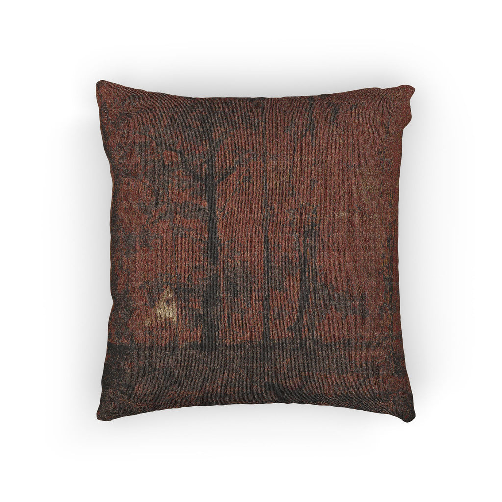 George Inness - Autumn Woods | Woven Pillow