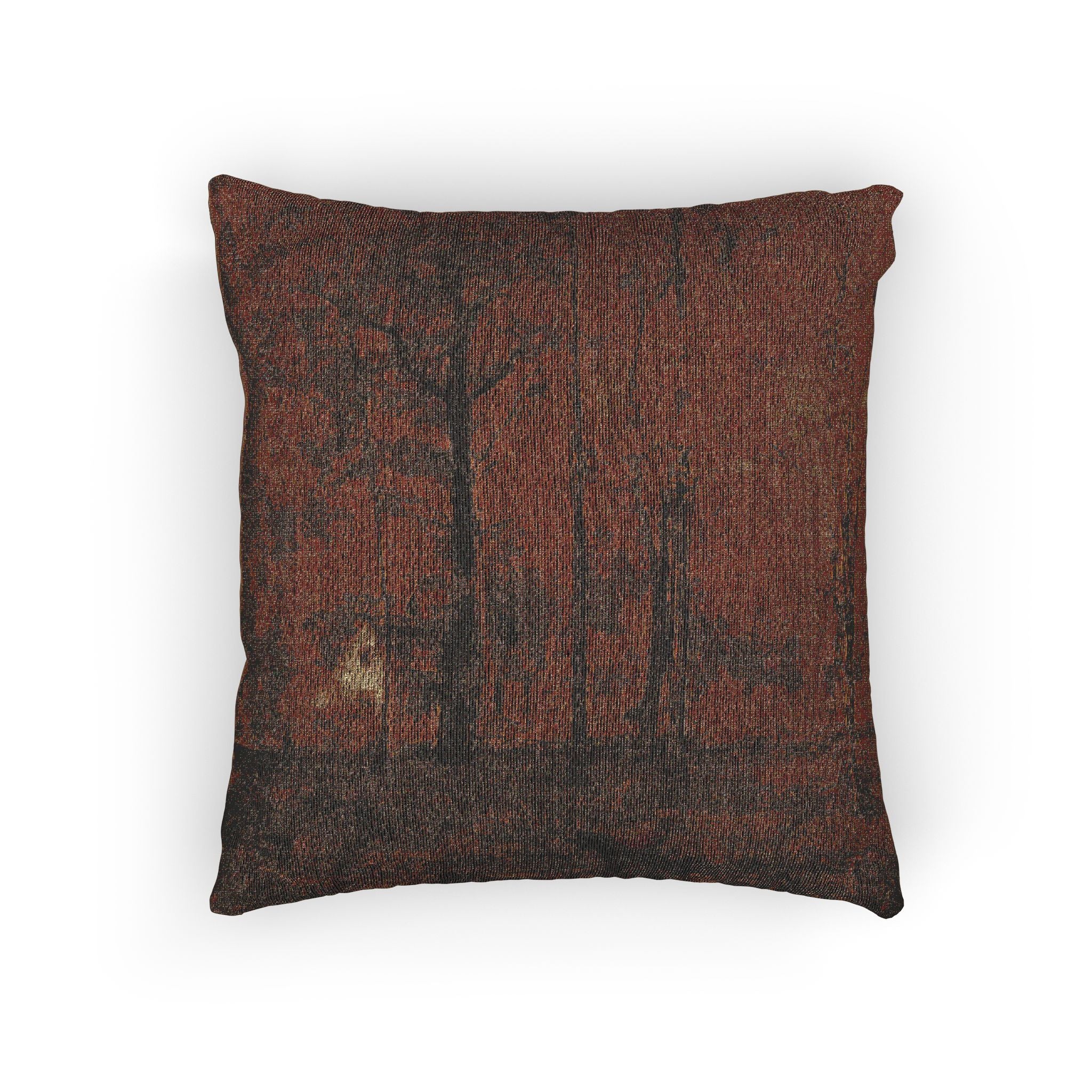 George Inness - Autumn Woods | Woven Pillow