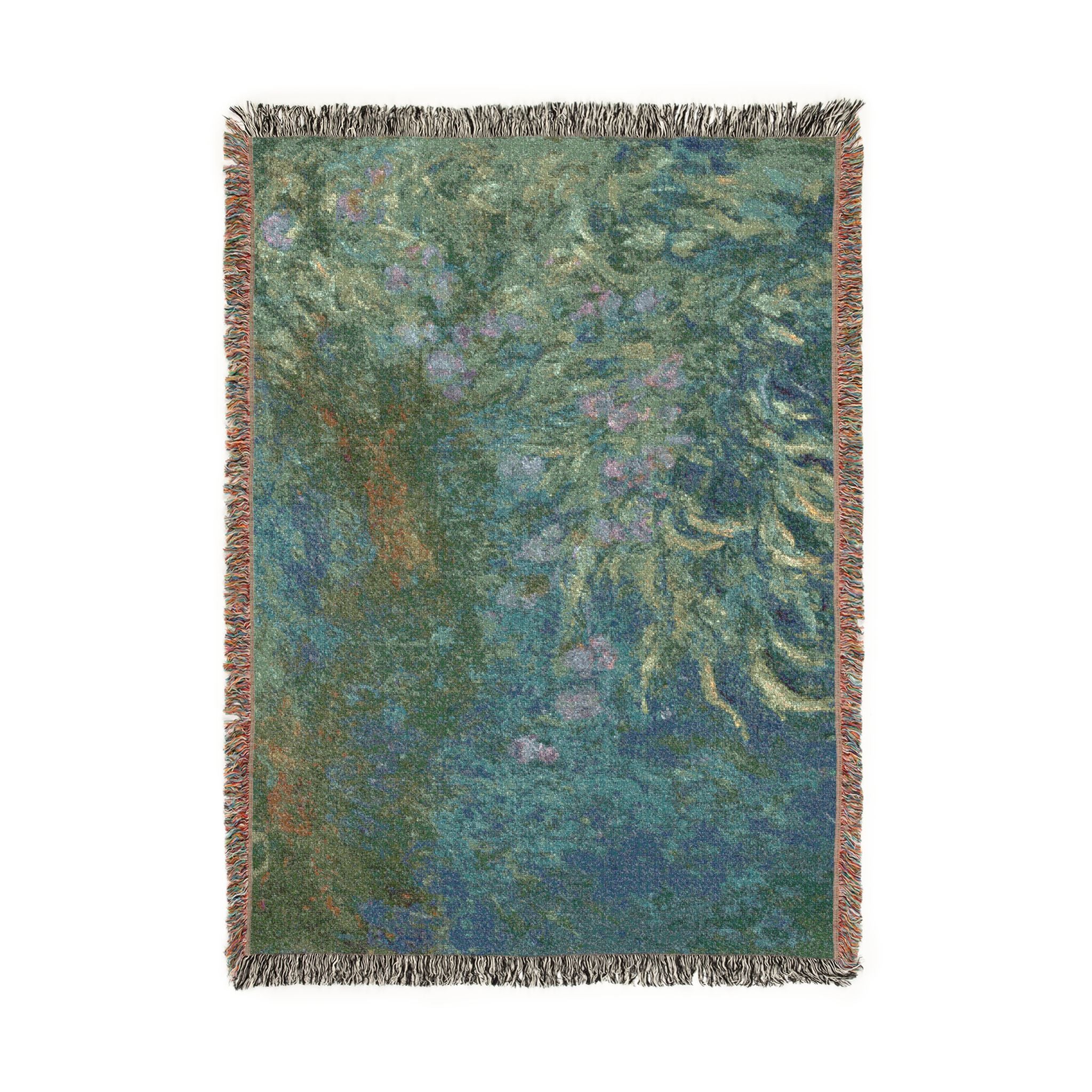 Claude Monet - Irises | Woven Tapestry Blanket