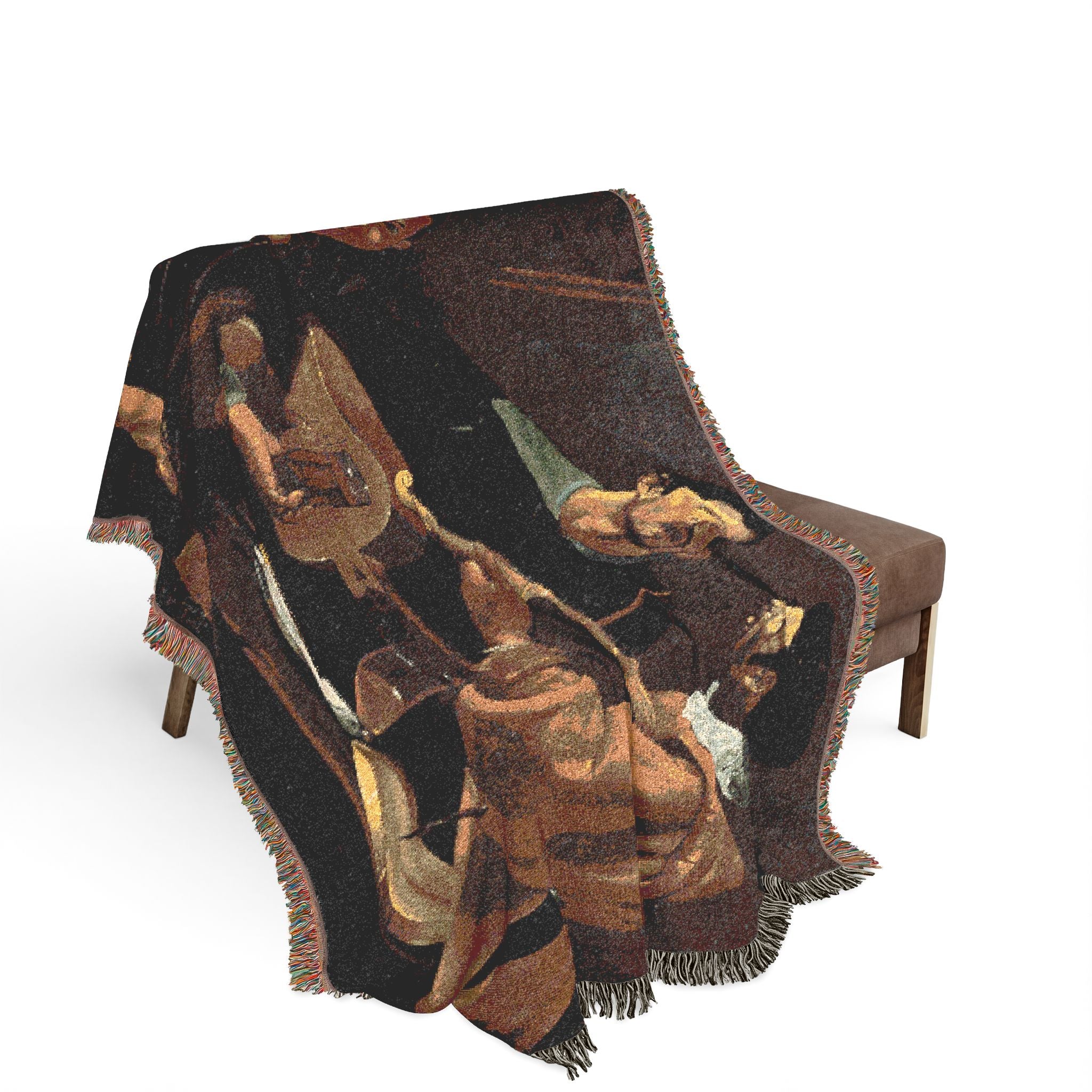Diego Velázquez - The Three Musicians - Google Art Project | Woven Tapestry Blanket