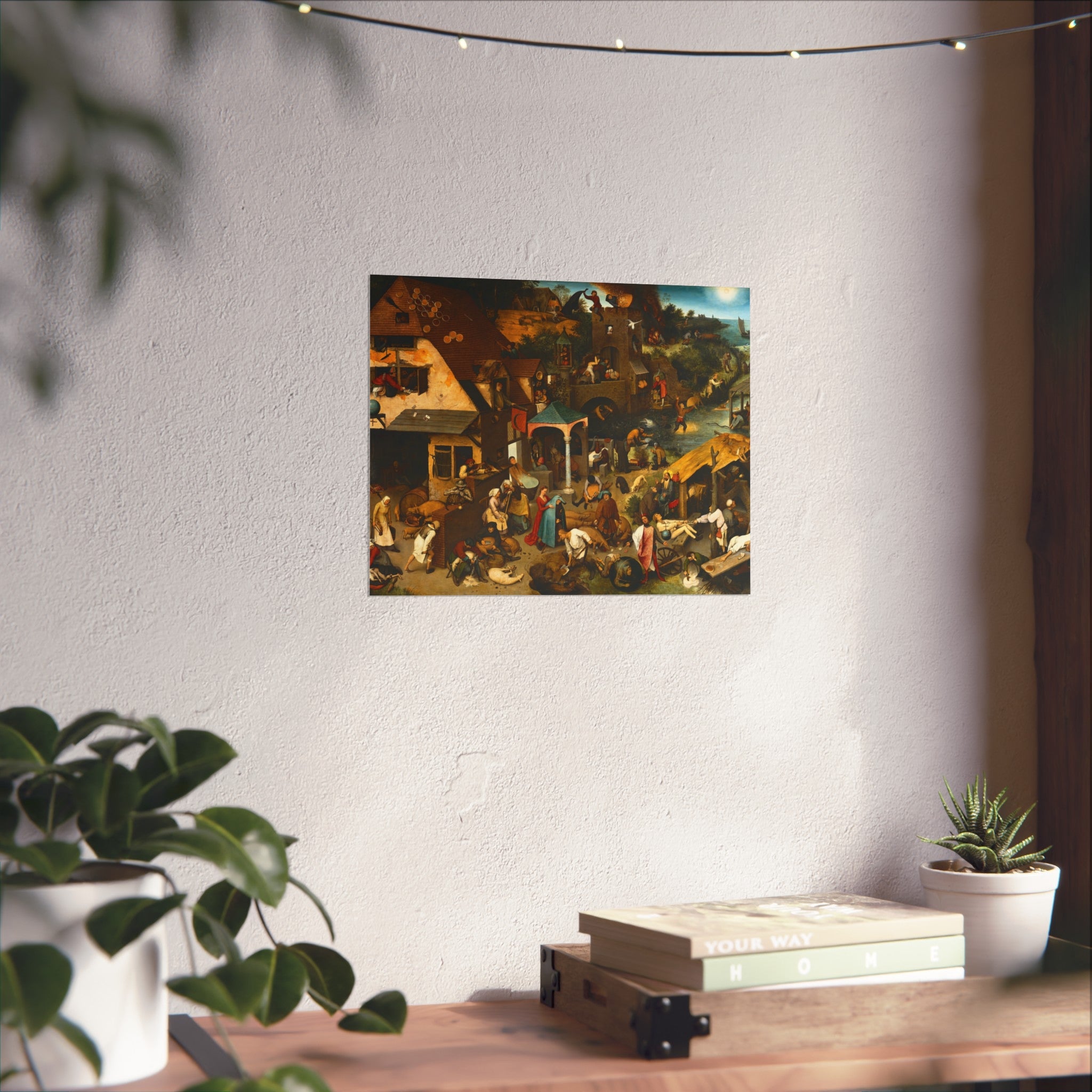 Pieter Brueghel the Elder - The Dutch Proverbs - Google Art Project | Fine Art Poster
