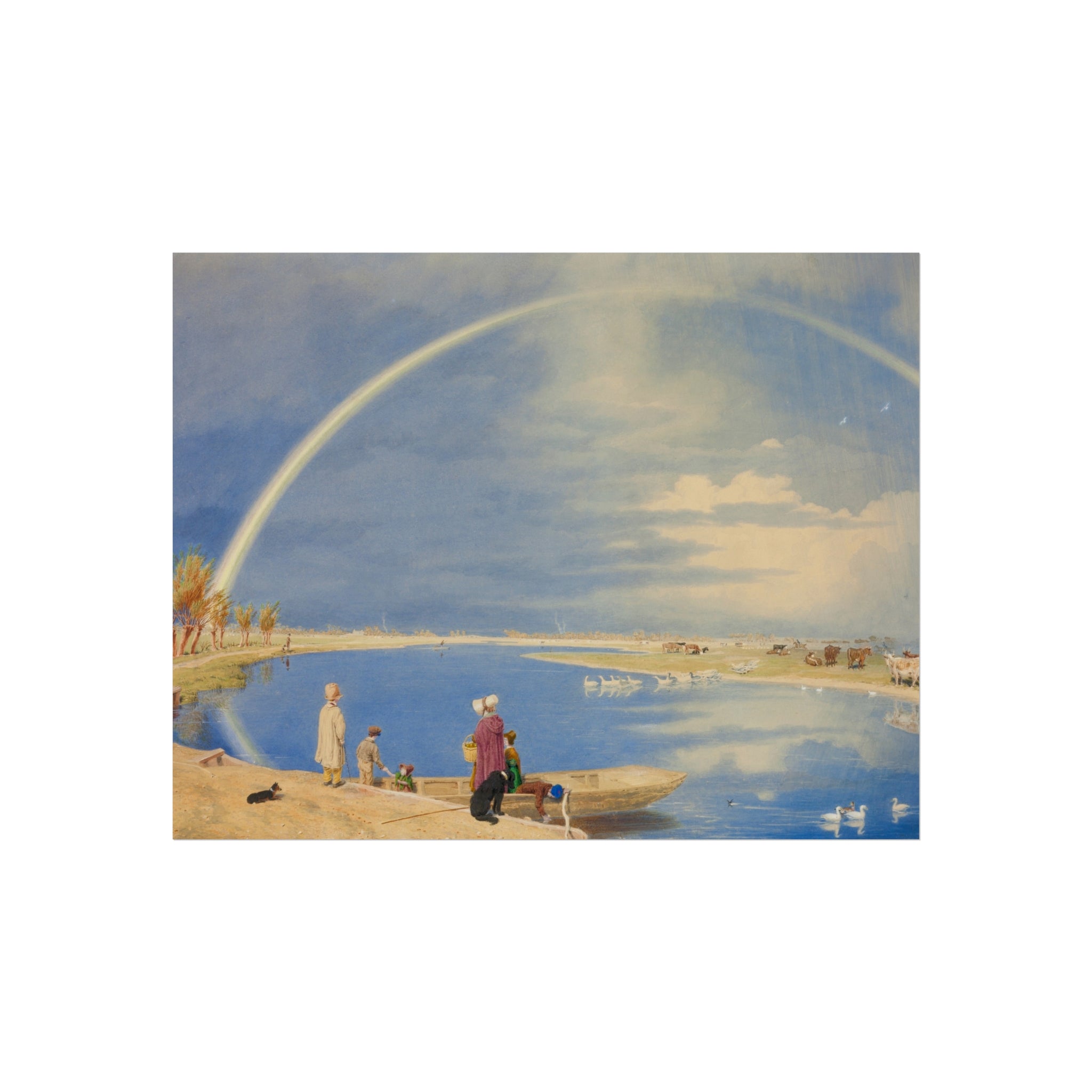 William Turner - An April Shower A View from Binsey Ferry Near Oxford, Looking Towards Port Meadow and Godstow | Fine Art Poster