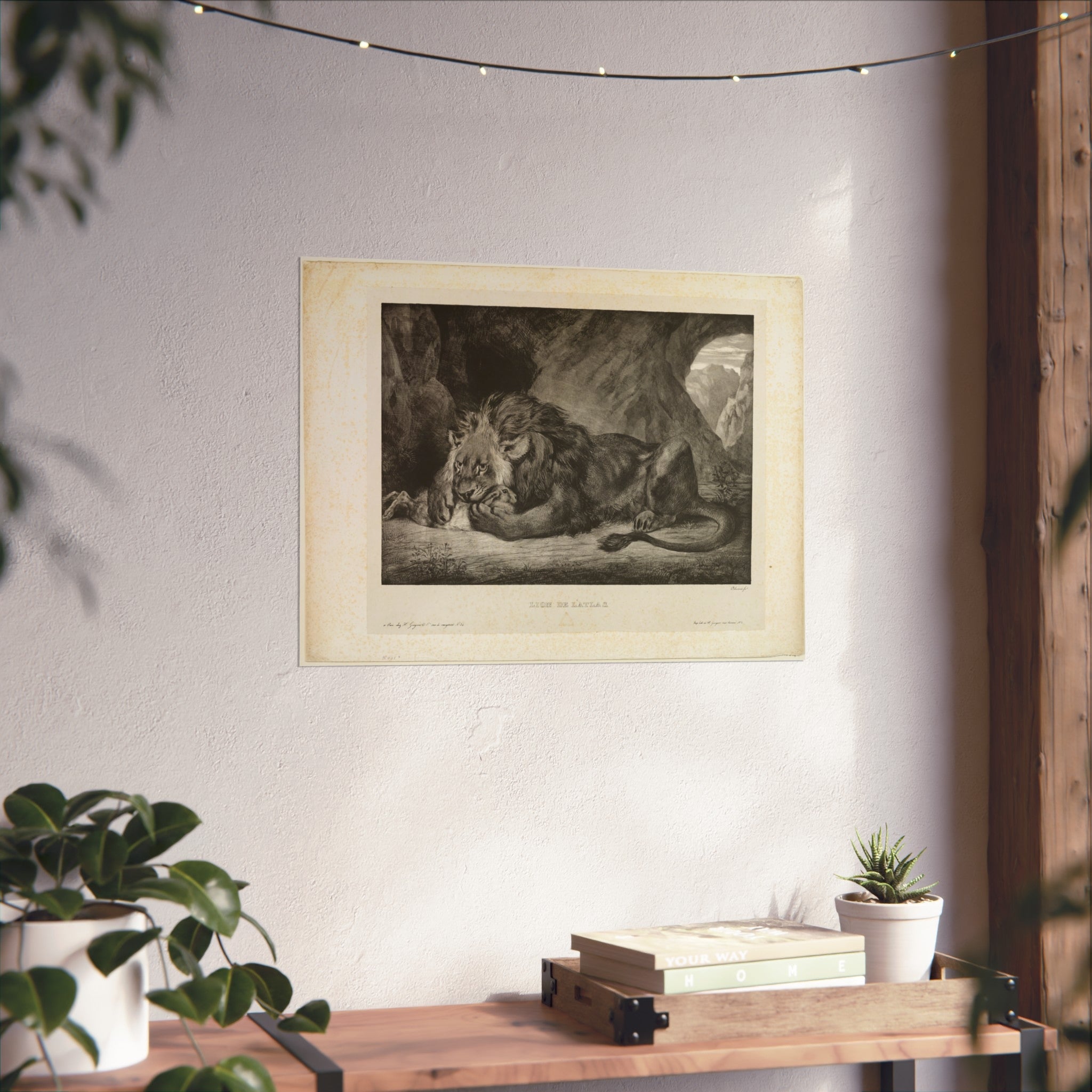 Eugène Delacroix - Lion of the Atlas Mountains | Fine Art Poster