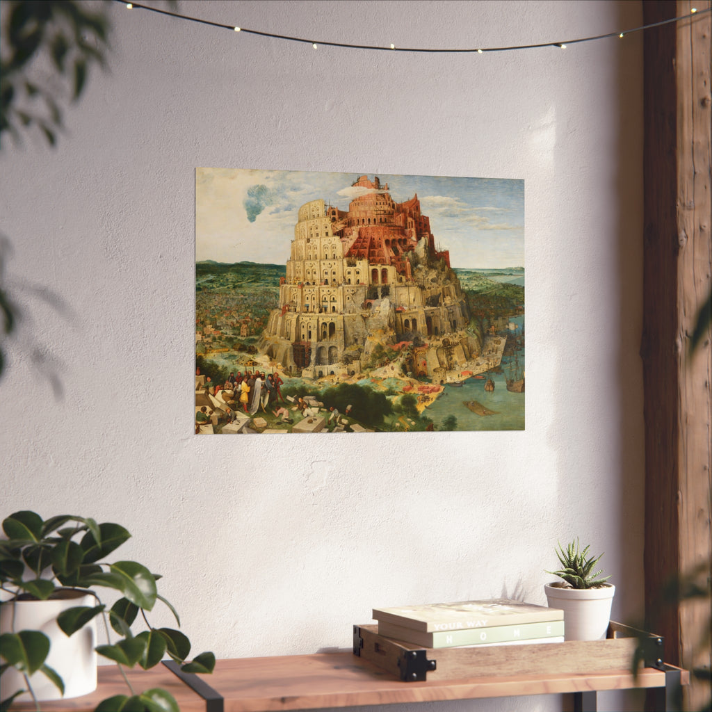 Pieter Bruegel the Elder - The Tower of Babel (Vienna) - Google Art Project - edited | Fine Art Poster