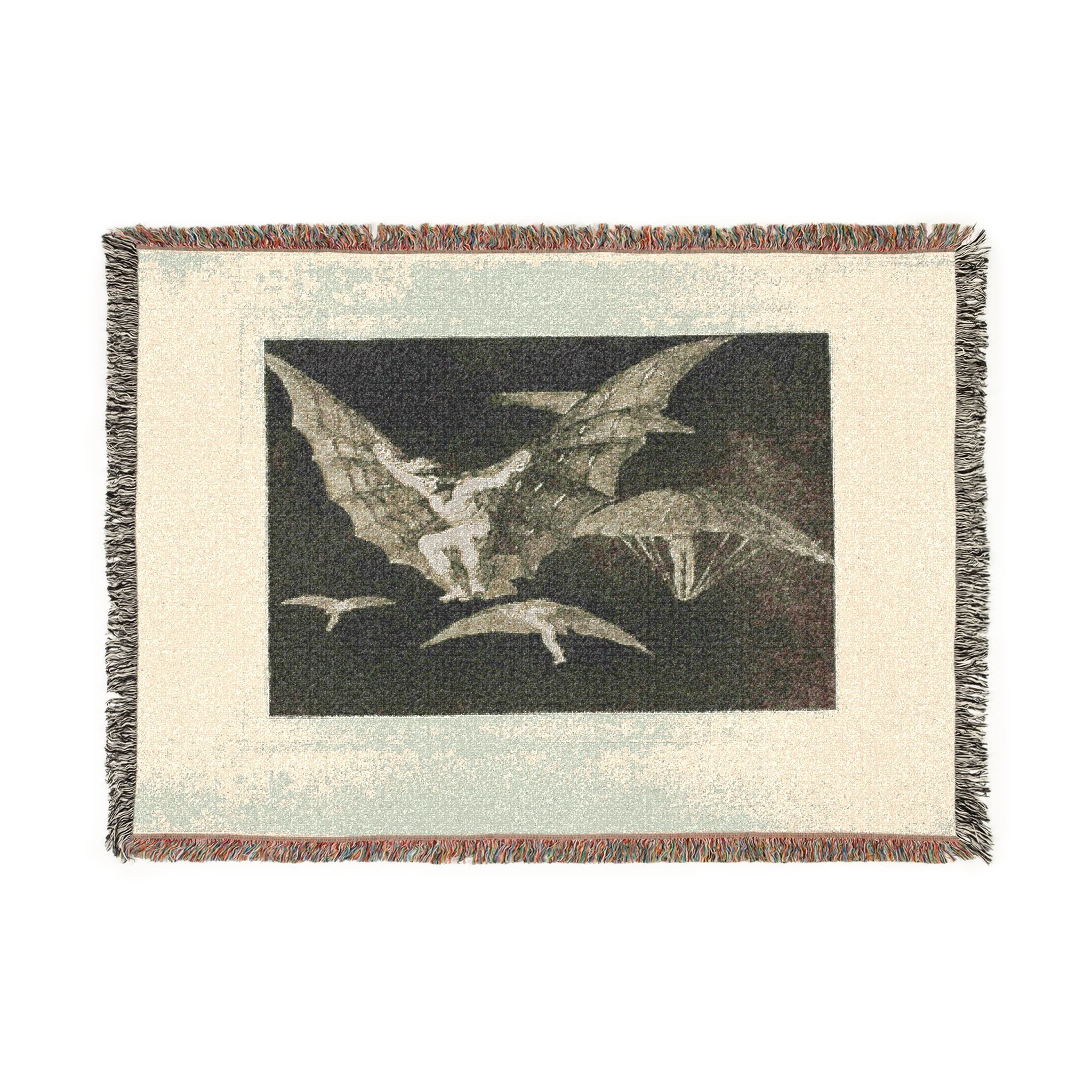 Francisco José de Goya y Lucientes - A Way of Flying, from Disparates, published as plate 13 in Los Proverbios (Proverbs | Woven Tapestry Blanket