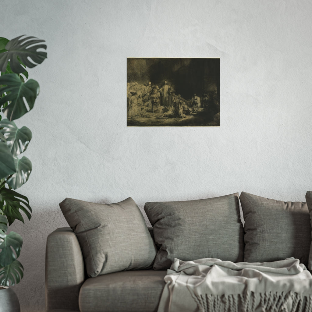 Rembrandt van Rijn - The Hundred Guilder Print | Fine Art Poster