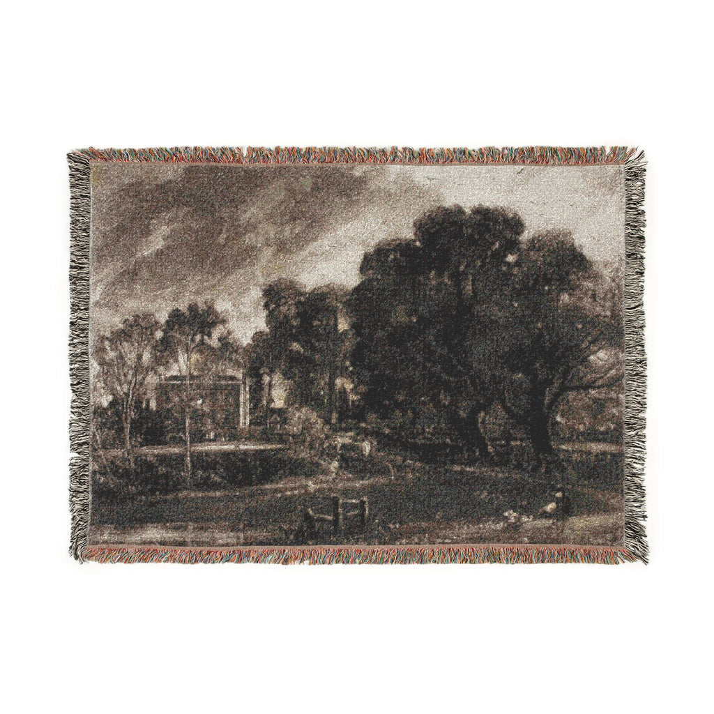 David Lucas - Frontispiece, to Mr. Constable's English Landscape, East Bergholt, Suffolk | Woven Tapestry Blanket