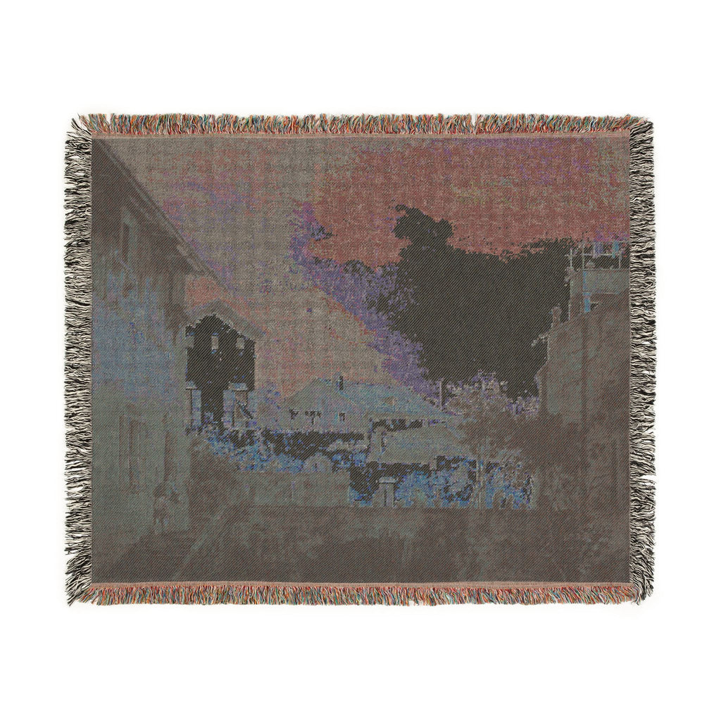 Follower of Canaletto - The Terrace | Woven Tapestry Blanket