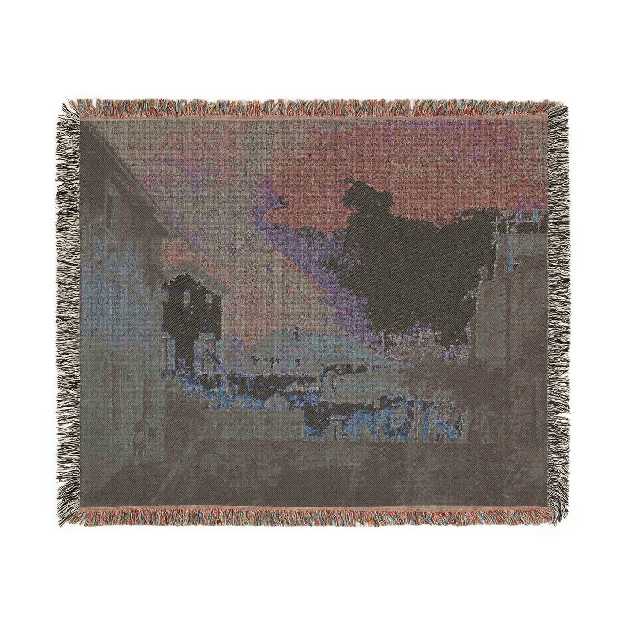Follower of Canaletto - The Terrace | Woven Tapestry Blanket