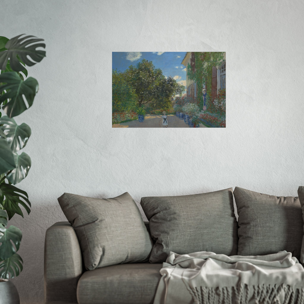 Claude Monet - The Artist's House at Argenteuil | Fine Art Poster