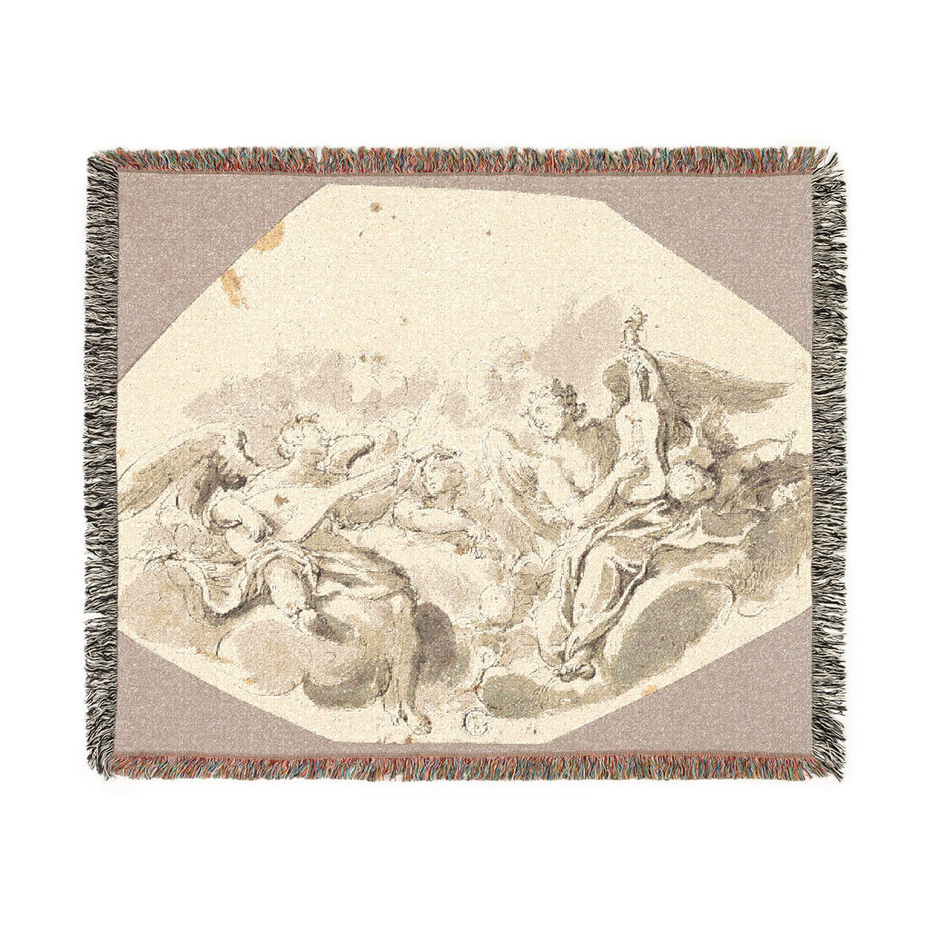 Giovanni Battista Tiepolo - Musician Angels | Woven Tapestry Blanket