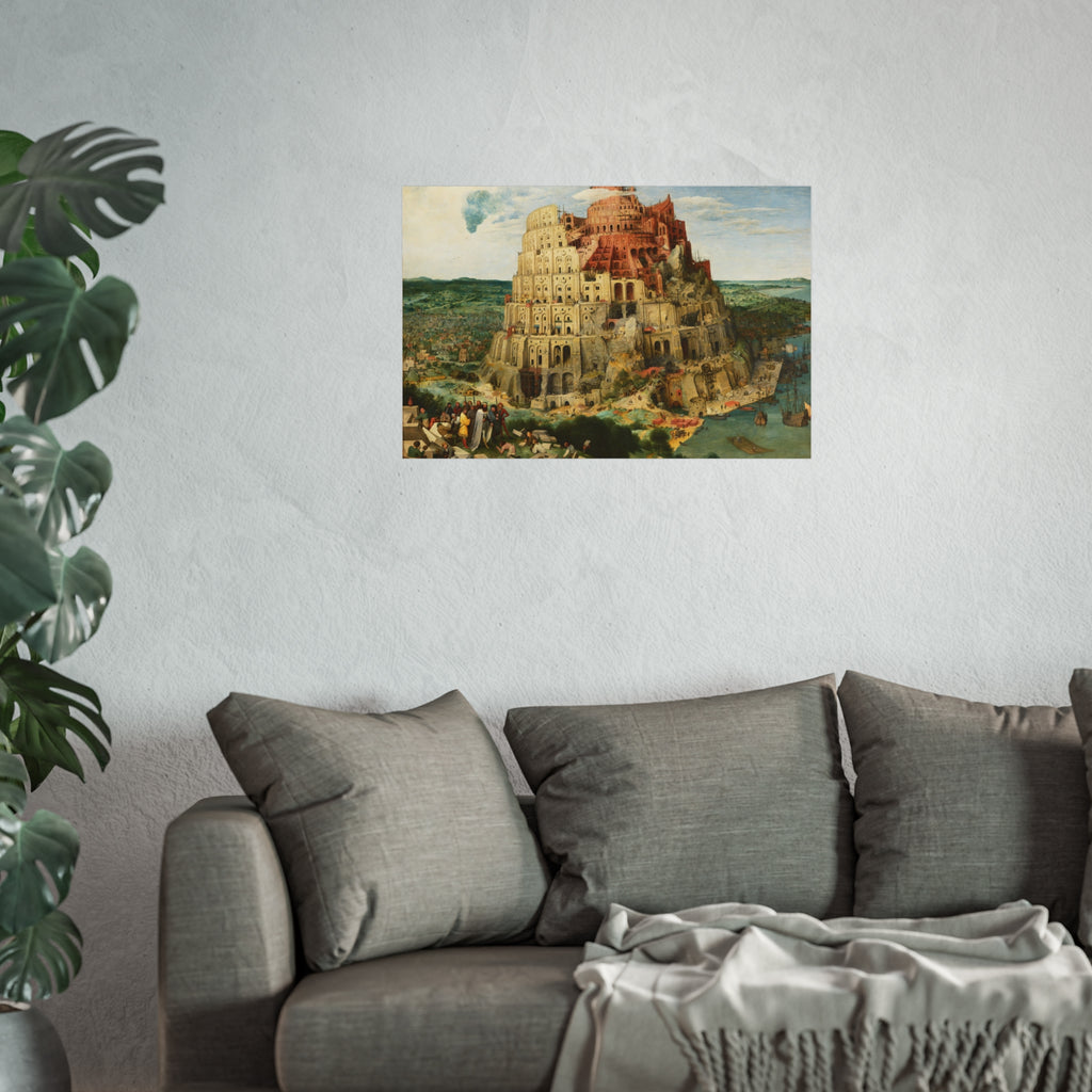 Pieter Bruegel the Elder - The Tower of Babel (Vienna) - Google Art Project - edited | Fine Art Poster
