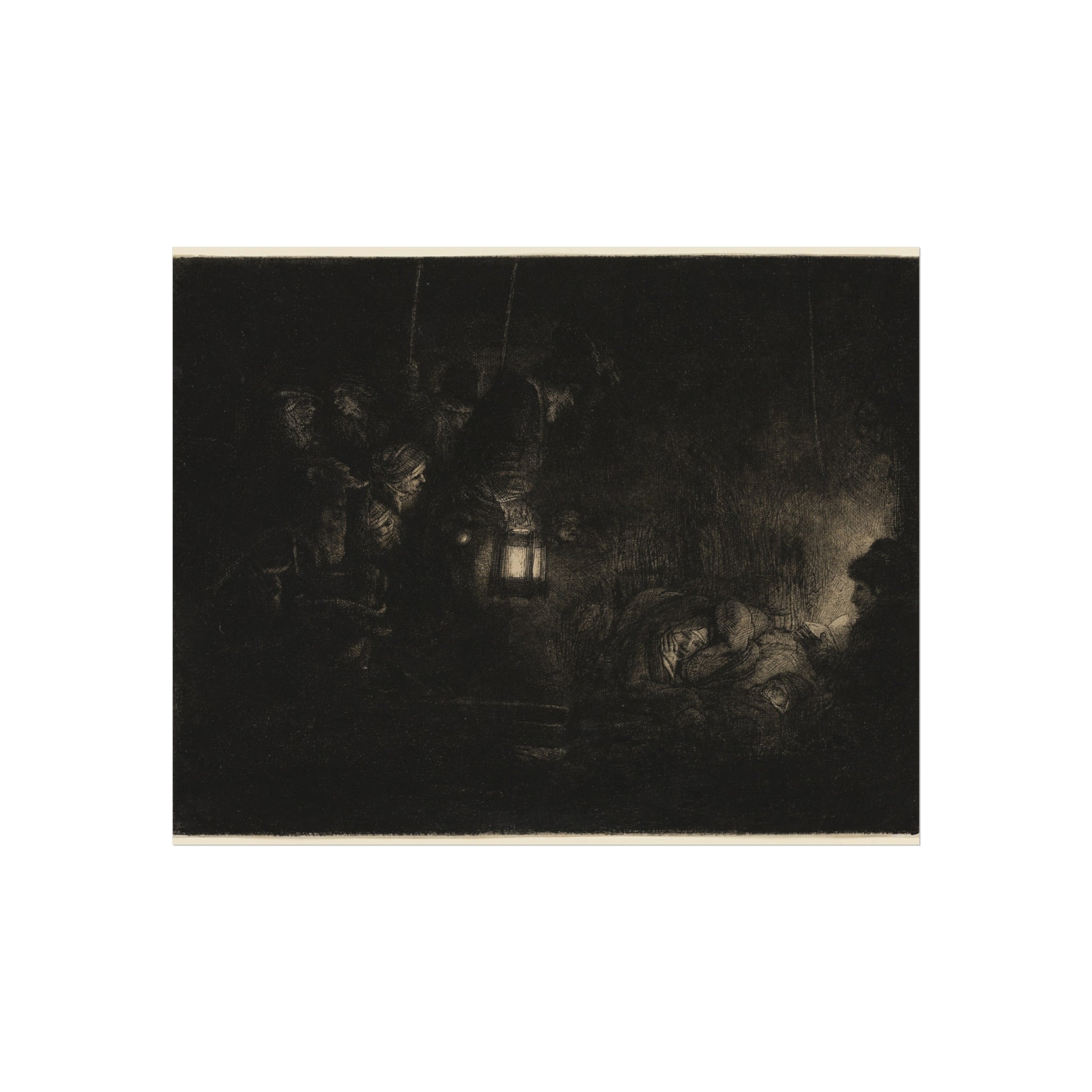 Rembrandt van Rijn - The Adoration of the Shepherds A Night Piece | Fine Art Poster
