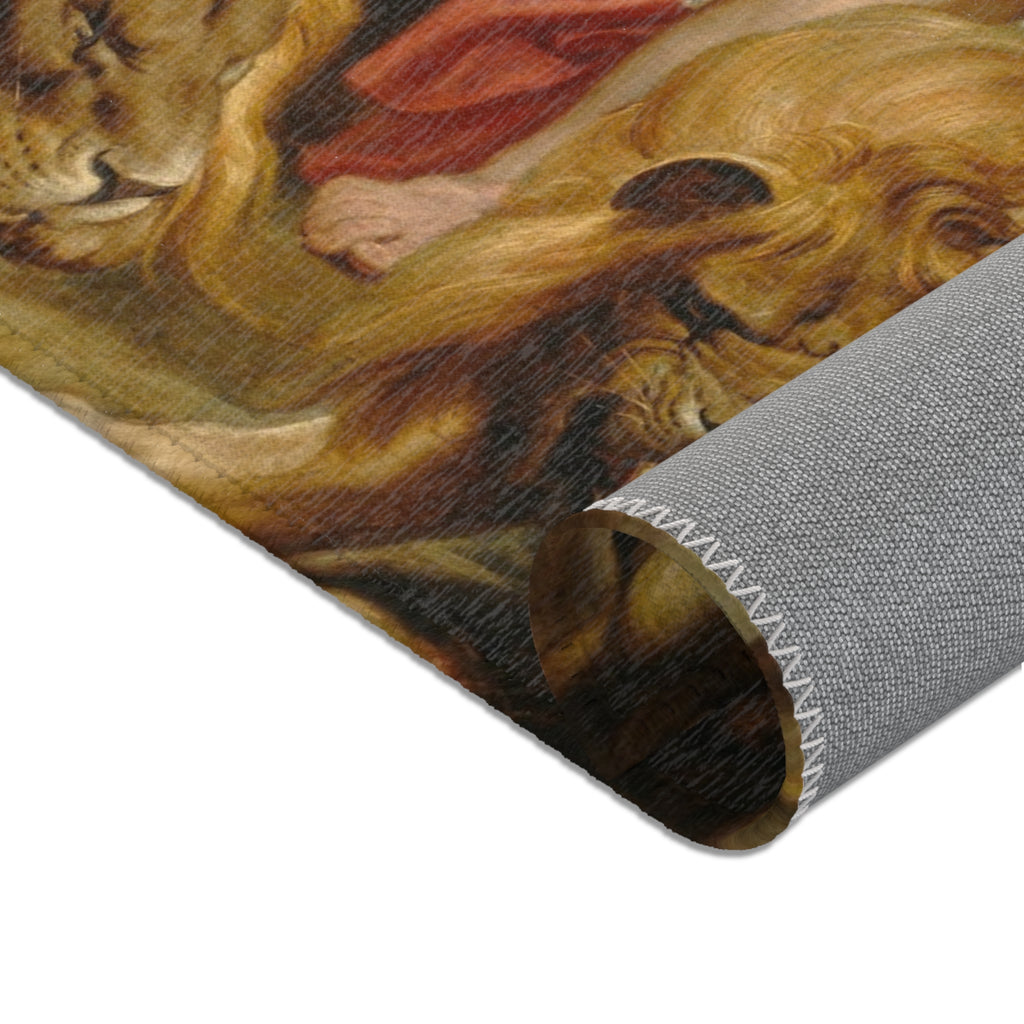 Sir Peter Paul Rubens - Daniel in the Lions' Den - Google Art Project | Area Rug