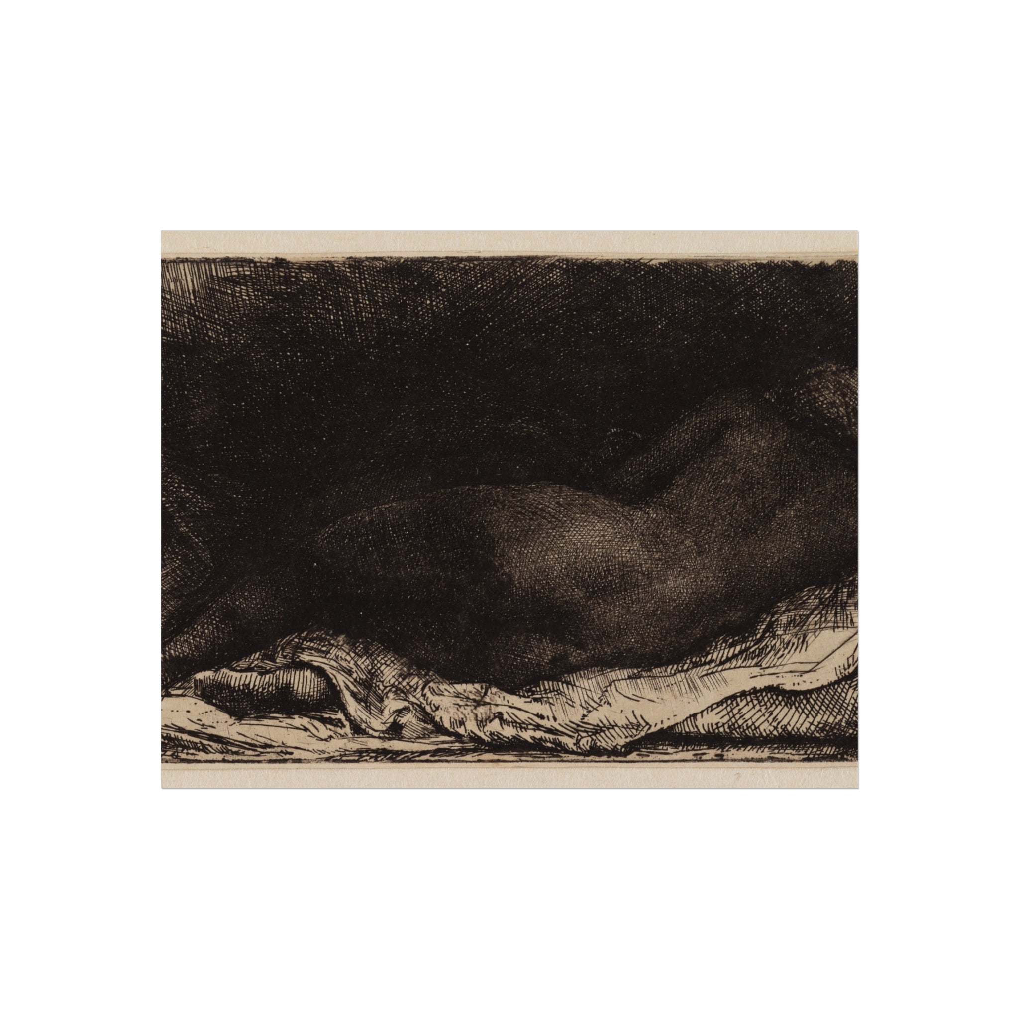 Rembrandt van Rijn - Reclining Female Nude | Fine Art Poster