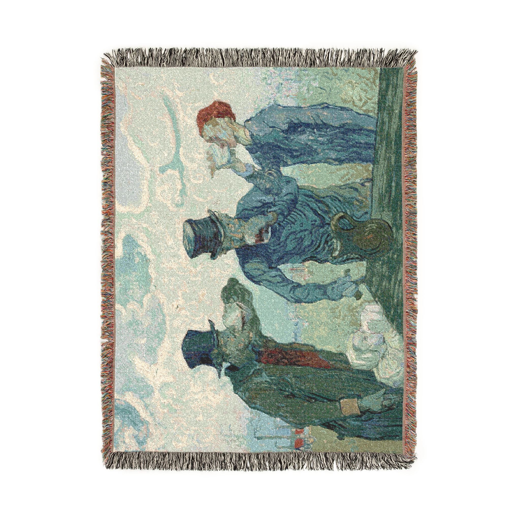 Vincent van Gogh - The Drinkers | Woven Tapestry Blanket