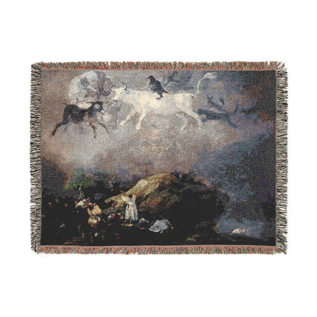 (Agen) Caprice - Francisco de Goya 1818-1819 - Musée des Beaux-Arts d'Agen | Woven Tapestry Blanket