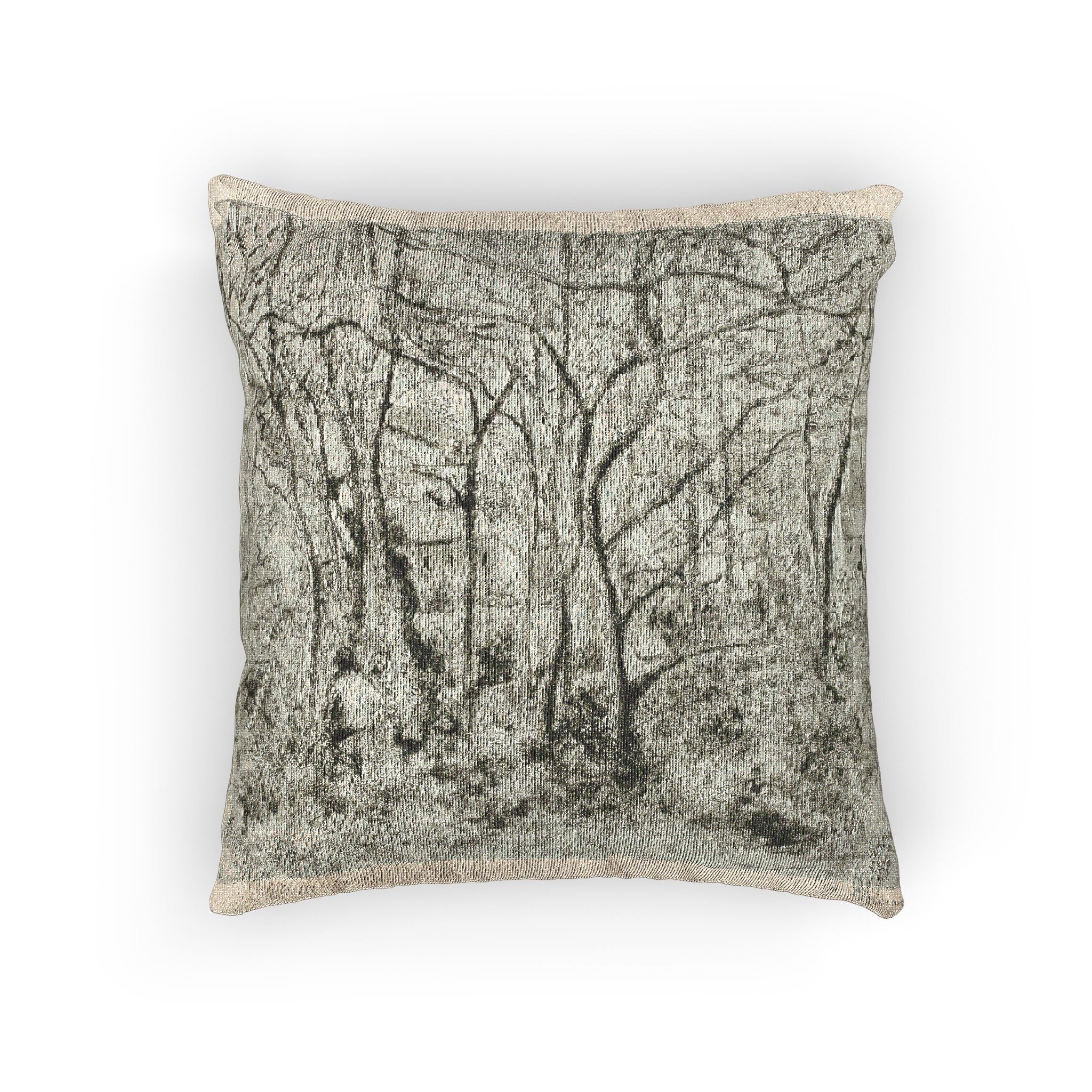 Camille Pissarro - Woodlands at the Hermitage | Woven Pillow