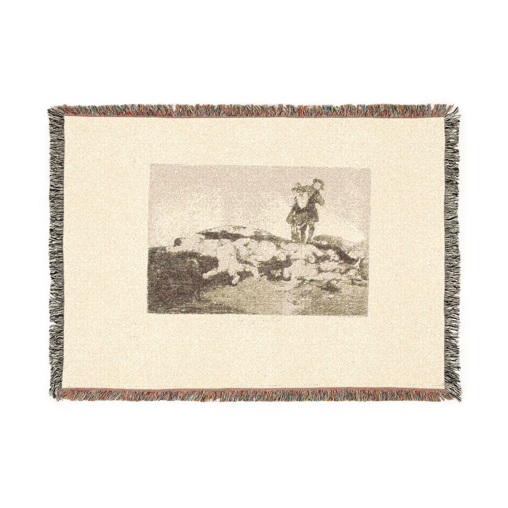 Francisco José de Goya y Lucientes - Bury them and keep quiet, plate 18 from The Disasters of War | Woven Tapestry Blanket