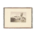 Francisco José de Goya y Lucientes - Bury them and keep quiet, plate 18 from The Disasters of War | Woven Tapestry Blanket