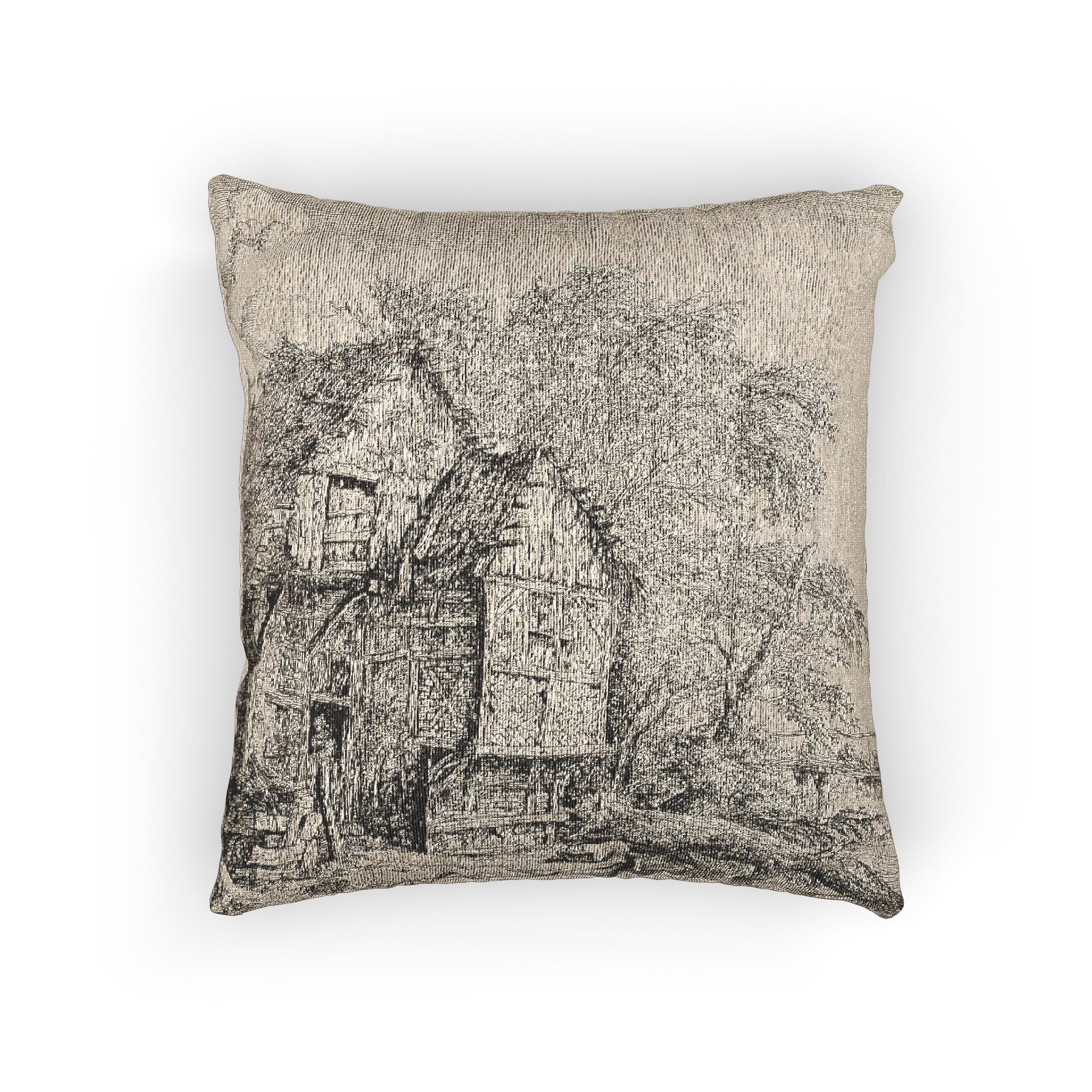 Jacob van Ruisdael - The Little Bridge | Woven Pillow