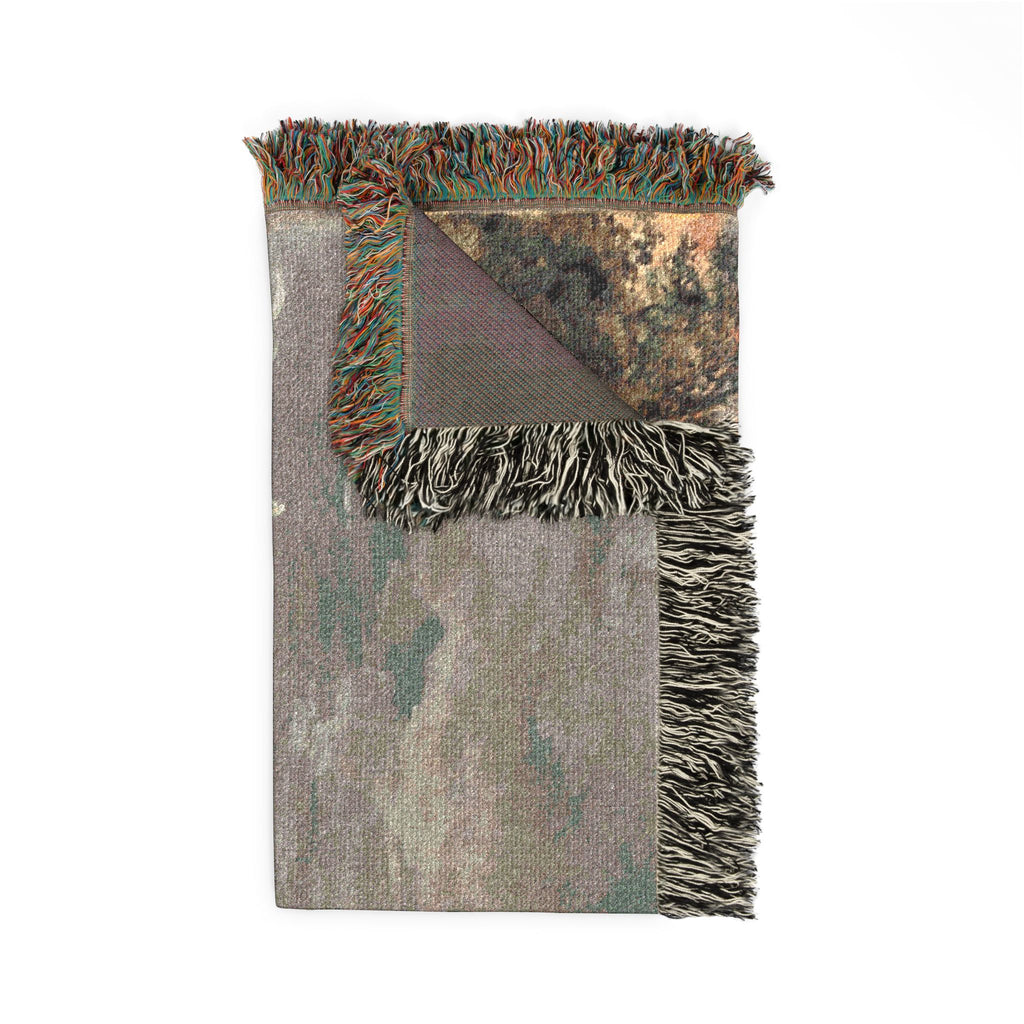 Louis Gabriel Moreau - Fire in the Port | Woven Tapestry Blanket