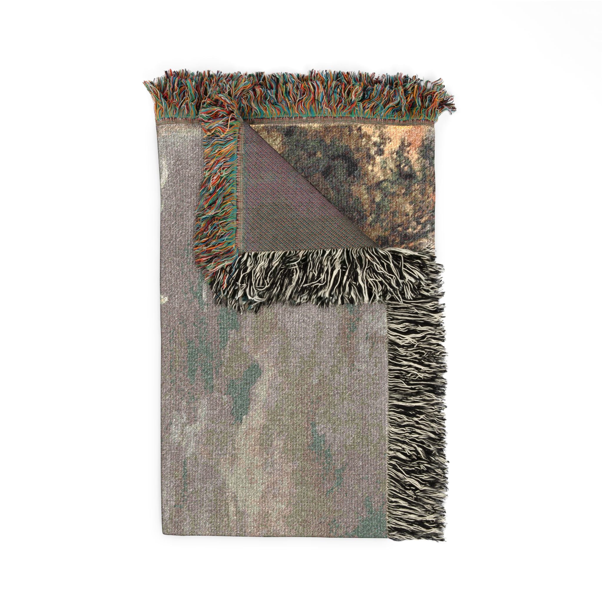 Louis Gabriel Moreau - Fire in the Port | Woven Tapestry Blanket