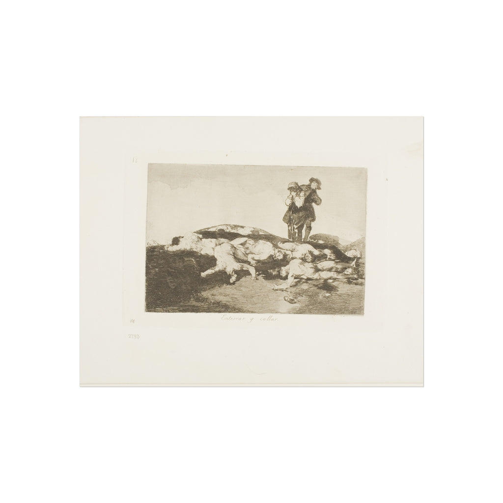 Francisco José de Goya y Lucientes - Bury them and keep quiet, plate 18 from The Disasters of War | Fine Art Poster