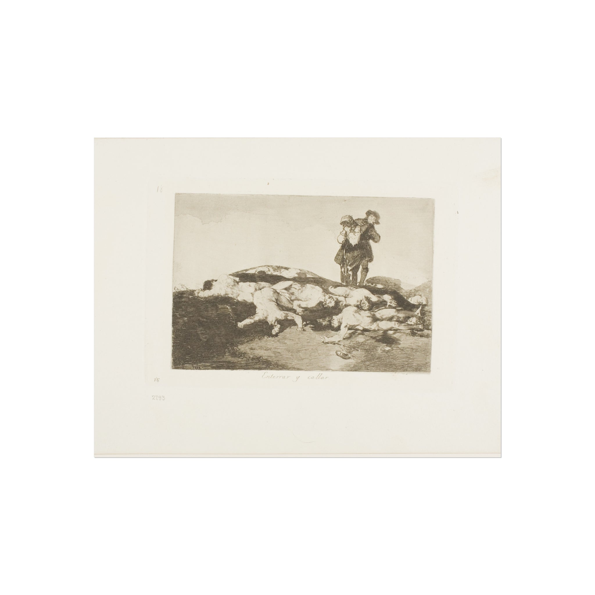 Francisco José de Goya y Lucientes - Bury them and keep quiet, plate 18 from The Disasters of War | Fine Art Poster