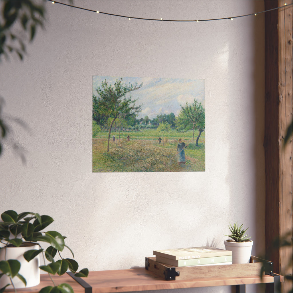 Camille Pissarro - Haymaking at Éragny | Fine Art Poster