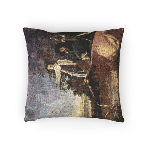 Aelbert Cuyp - Cattle with Shepherds | Woven Pillow