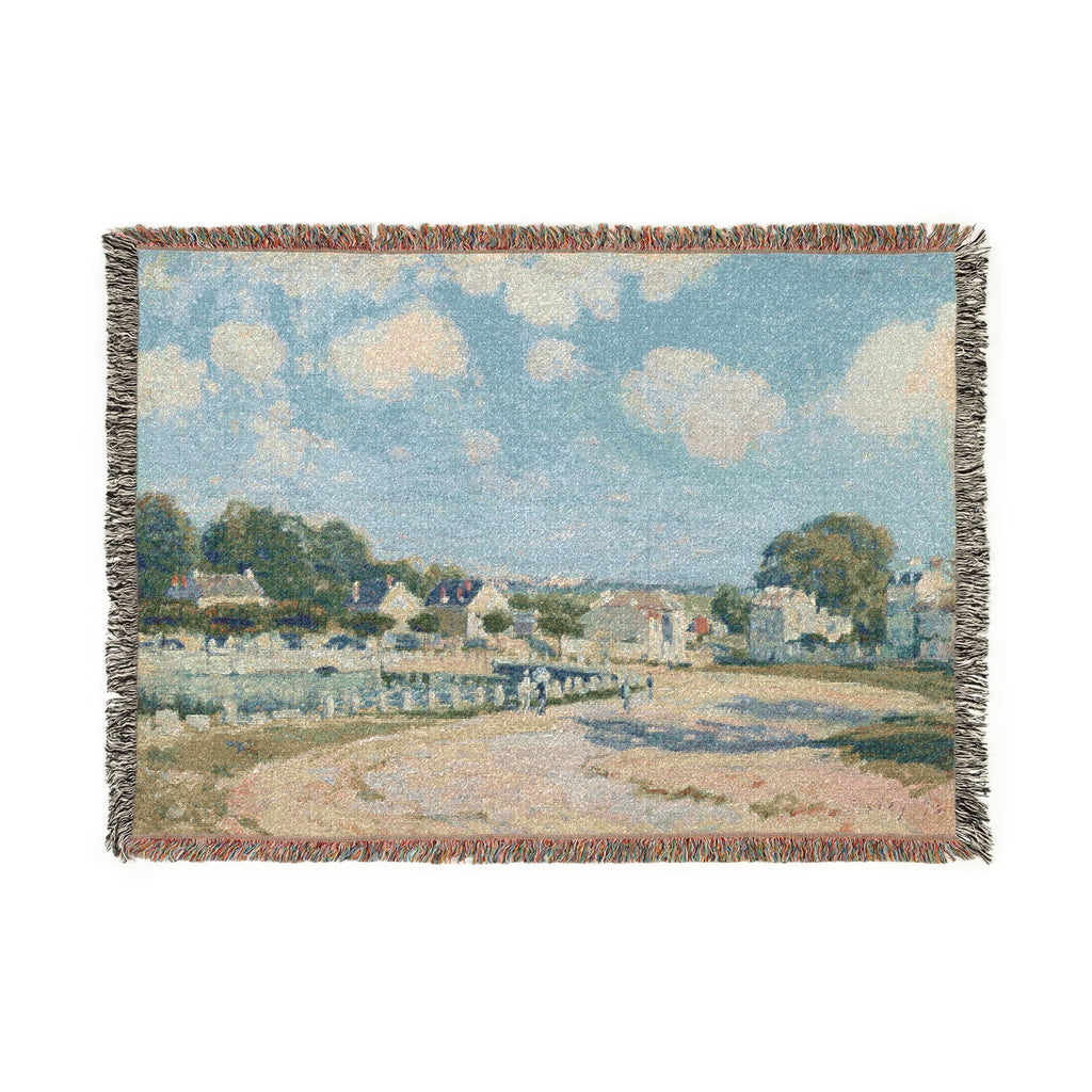Alfred Sisley - Watering Place at Marly | Woven Tapestry Blanket
