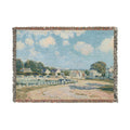 Alfred Sisley - Watering Place at Marly | Woven Tapestry Blanket