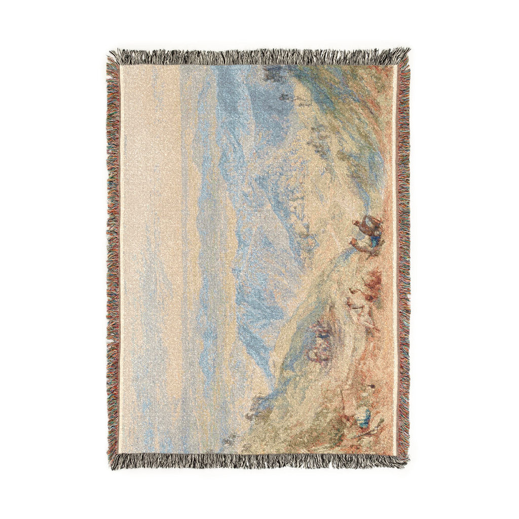 Joseph Mallord William Turner - Mussooree and the Dhoon from Landour | Woven Tapestry Blanket