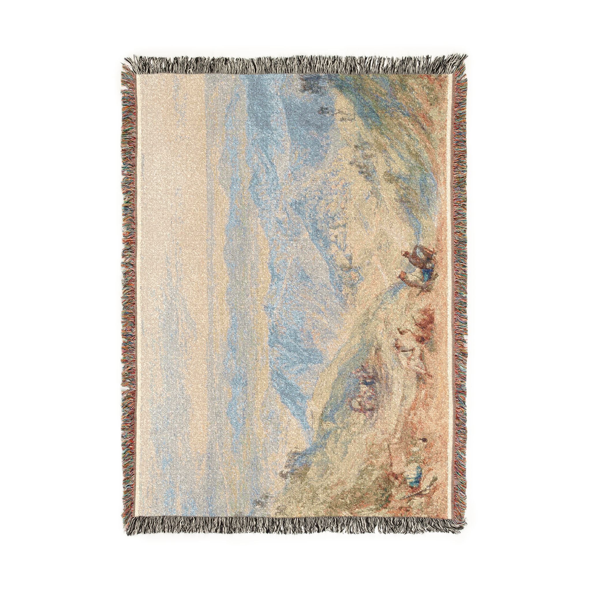 Joseph Mallord William Turner - Mussooree and the Dhoon from Landour | Woven Tapestry Blanket