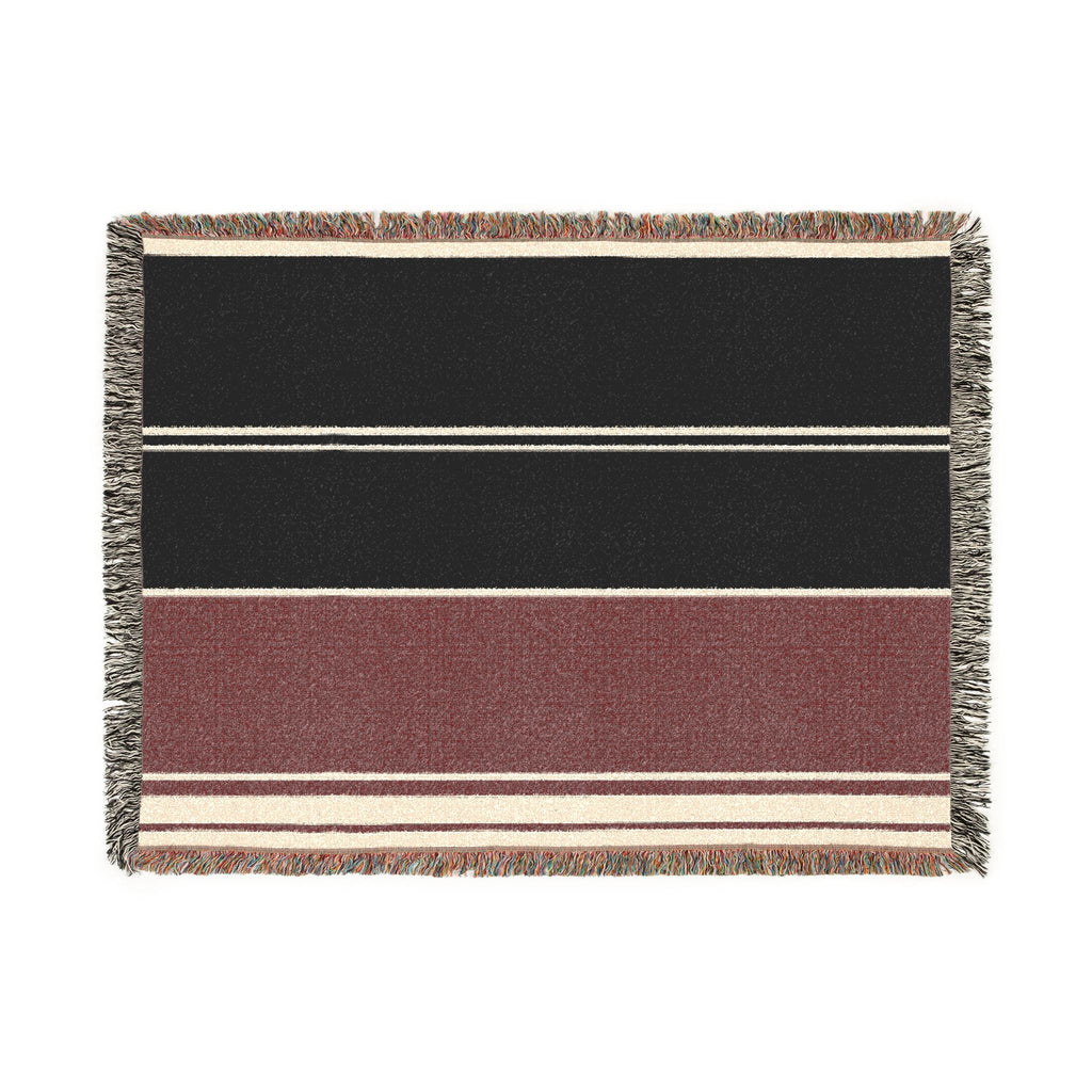 Orchard Throw — Ink · Fig · Warm White